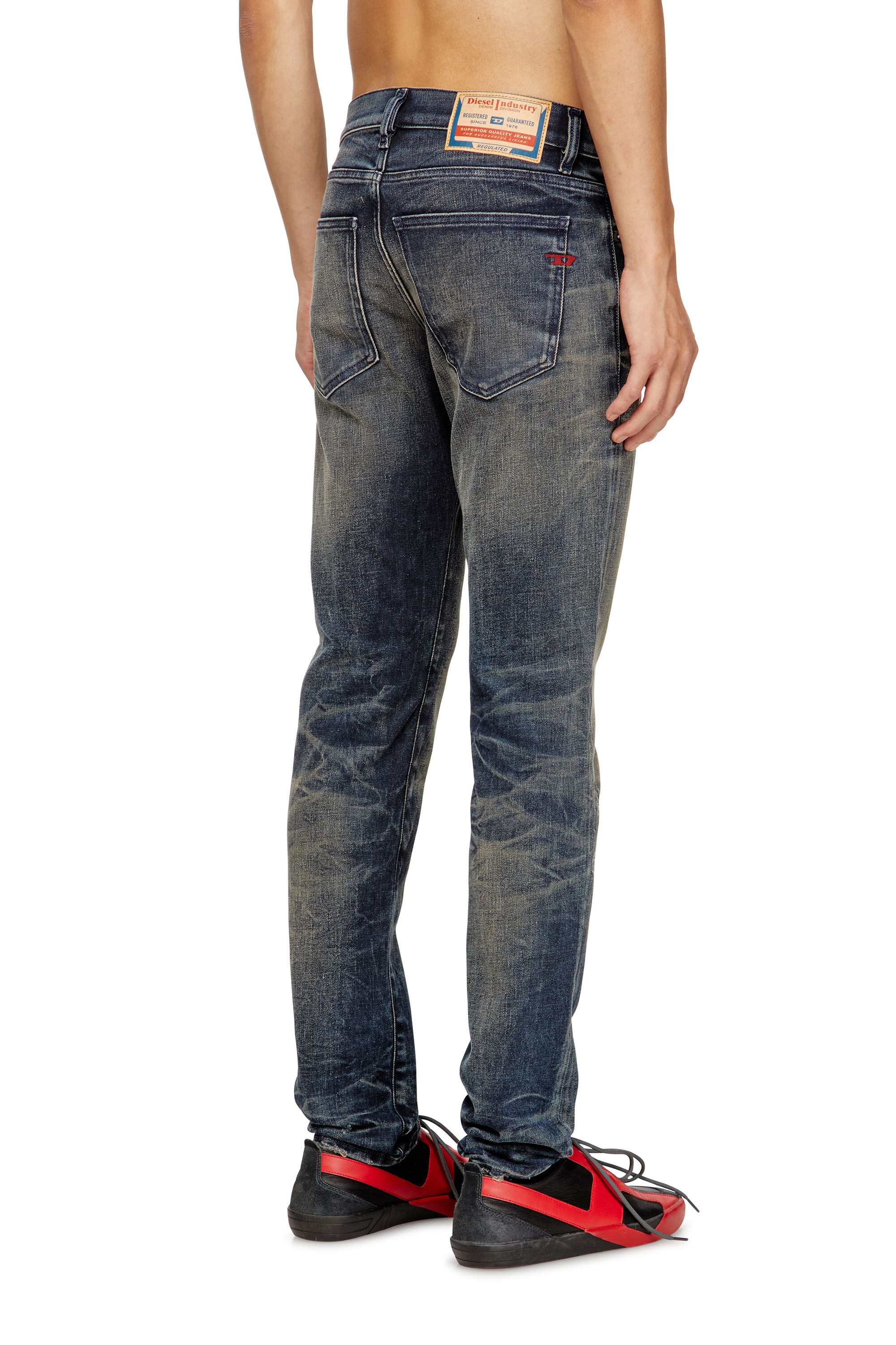 Diesel - Man's Slim Jeans 2019 D-Strukt 09M46, Dark Blue - 4
