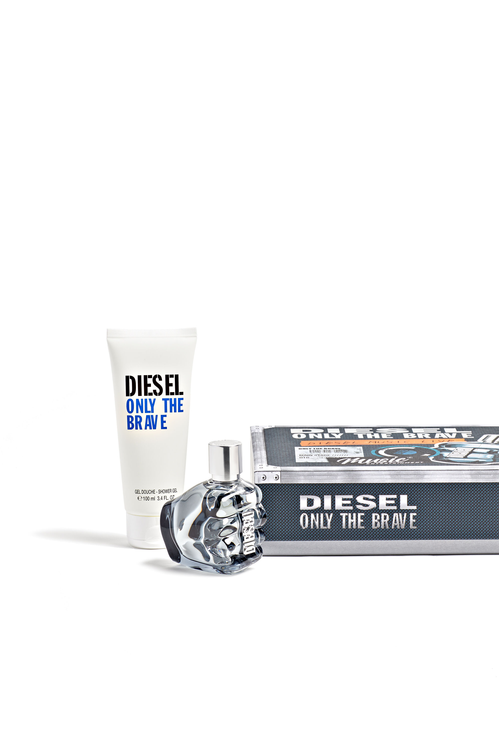 Diesel - ONLY THE BRAVE 50 ML GIFT SET, Male's Only The Brave Gift set in Grey - 1