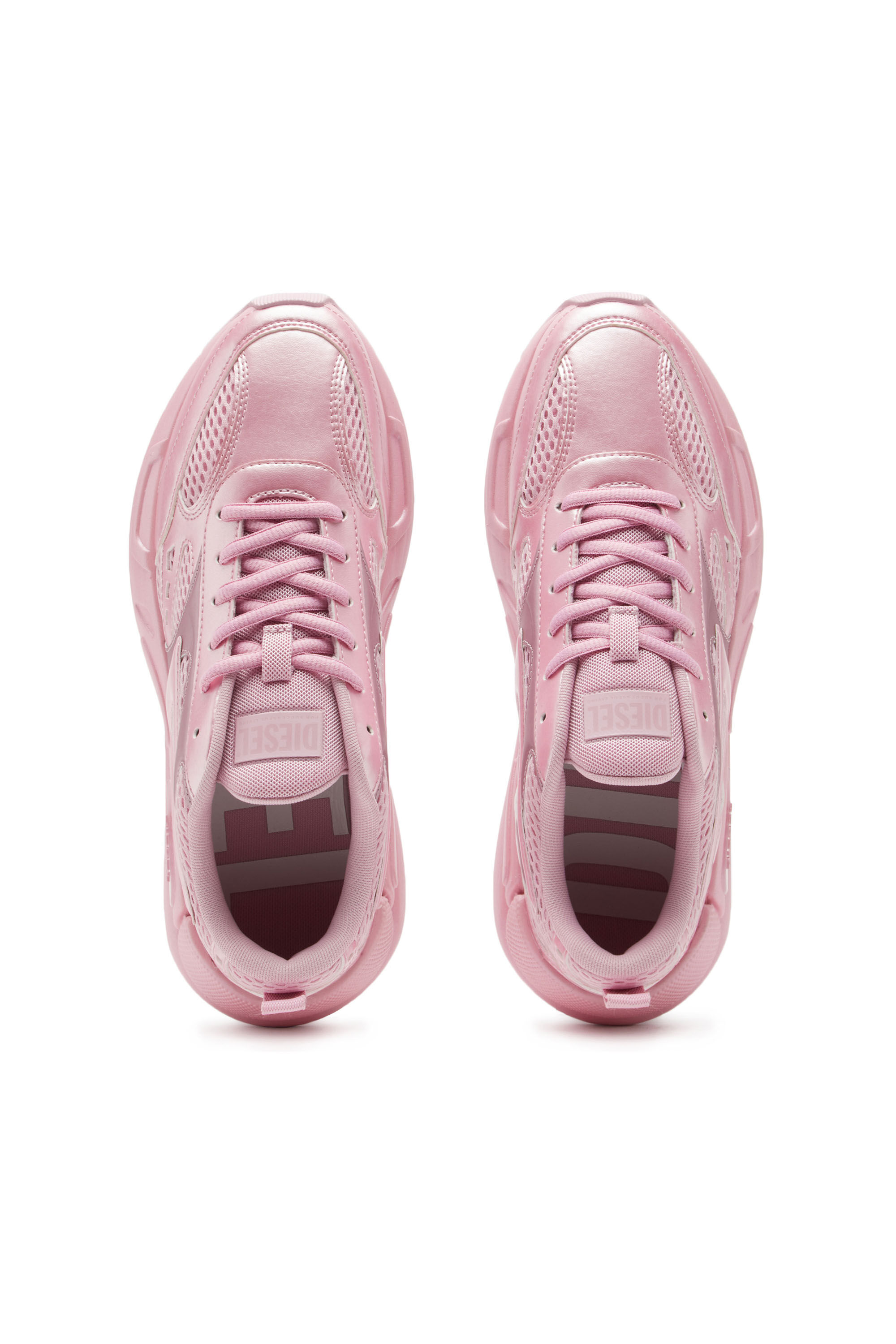 Diesel - S-SERENDIPITY SPORT W, Female's S-Serendipity Sport W - Mesh sneakers with pearlescent overlays in Pink - 4