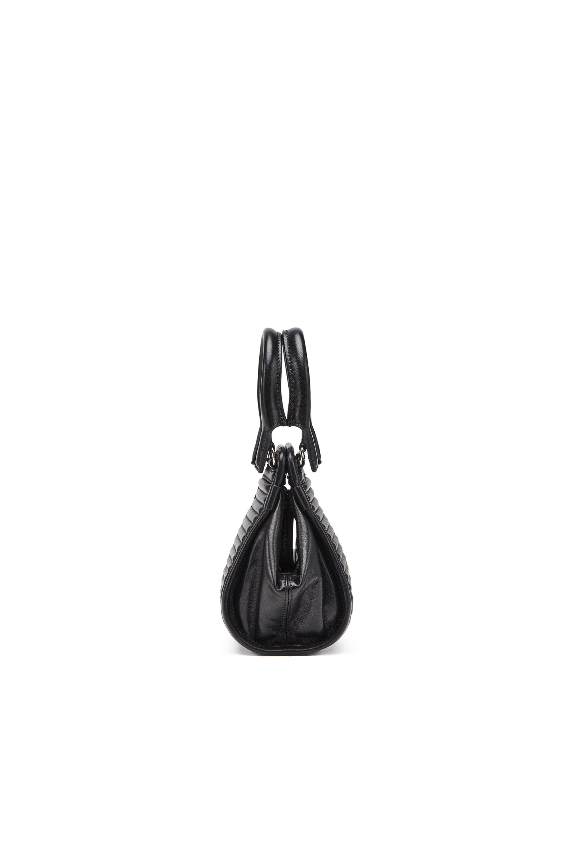 Diesel - D-VINA-RR XXS, Woman's D-Vina-RR XXXS - Mini bag in quilted leather in Black - 4