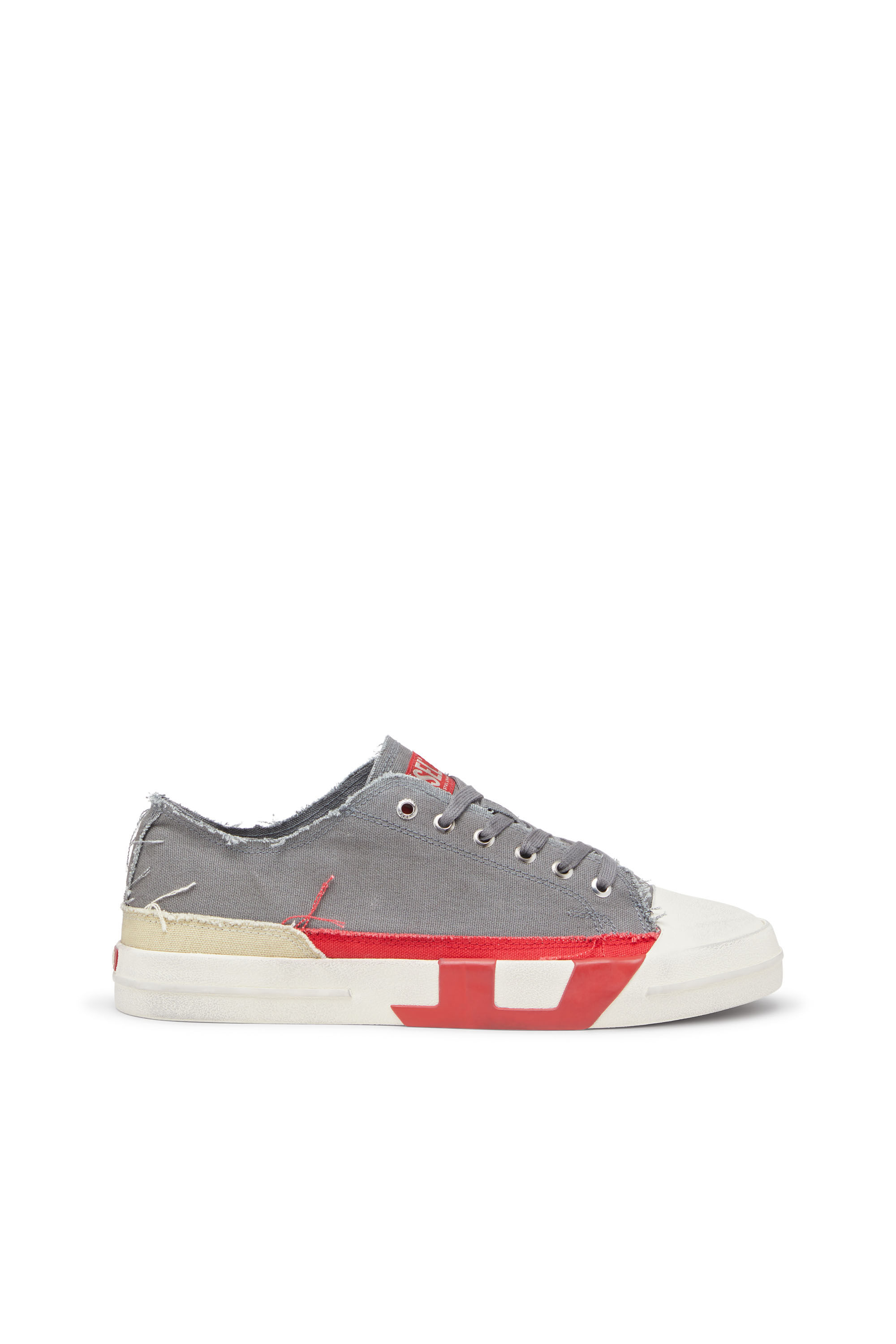 【雑誌掲載】DIESEL S-D-Verse sneakers ダメージ加工 Men's S-D-Verse-Dirty-effect canvas sneakers | Grey | Diesel