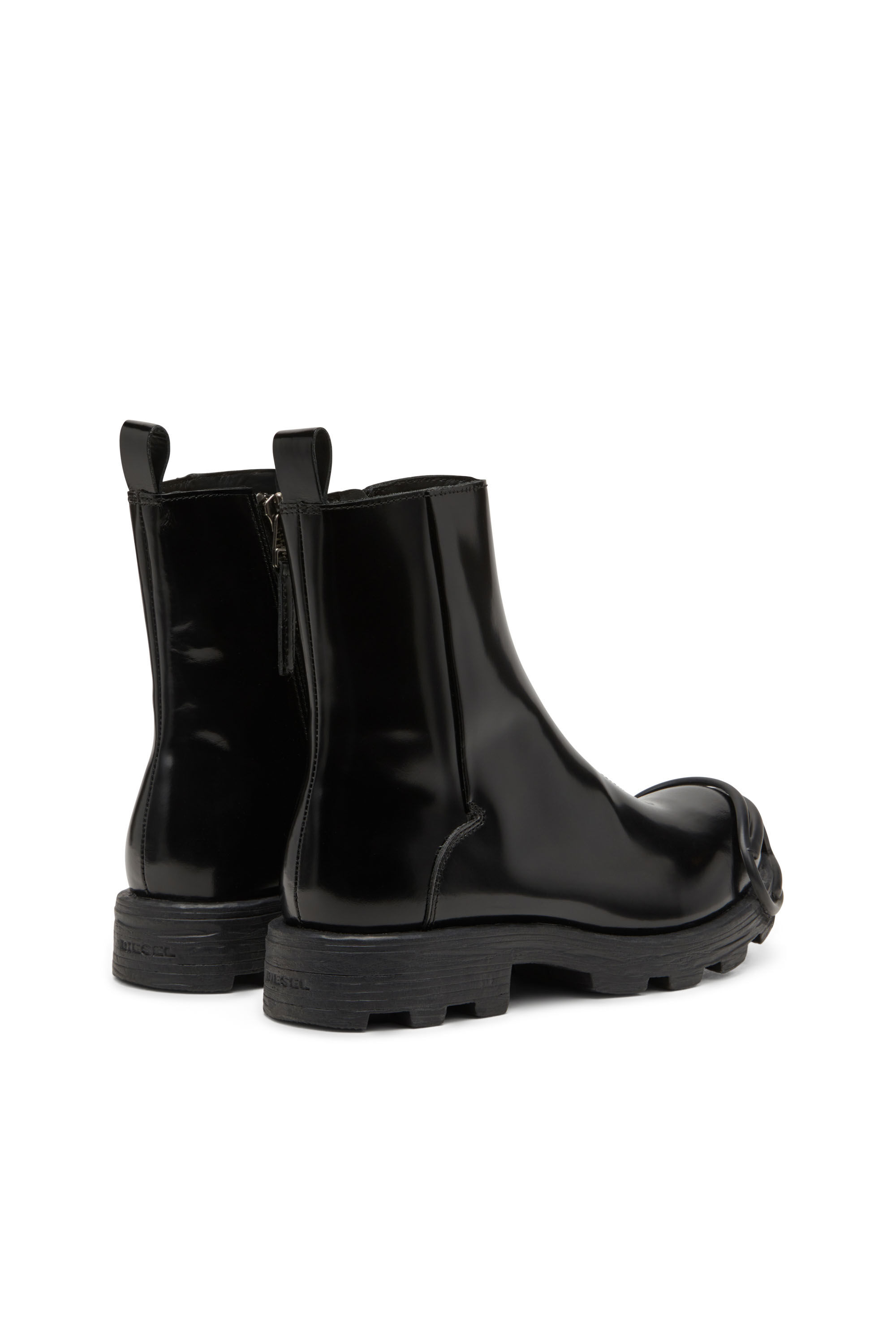 Men's D-Hammer-Leather Chelsea boots with Oval D toe caps