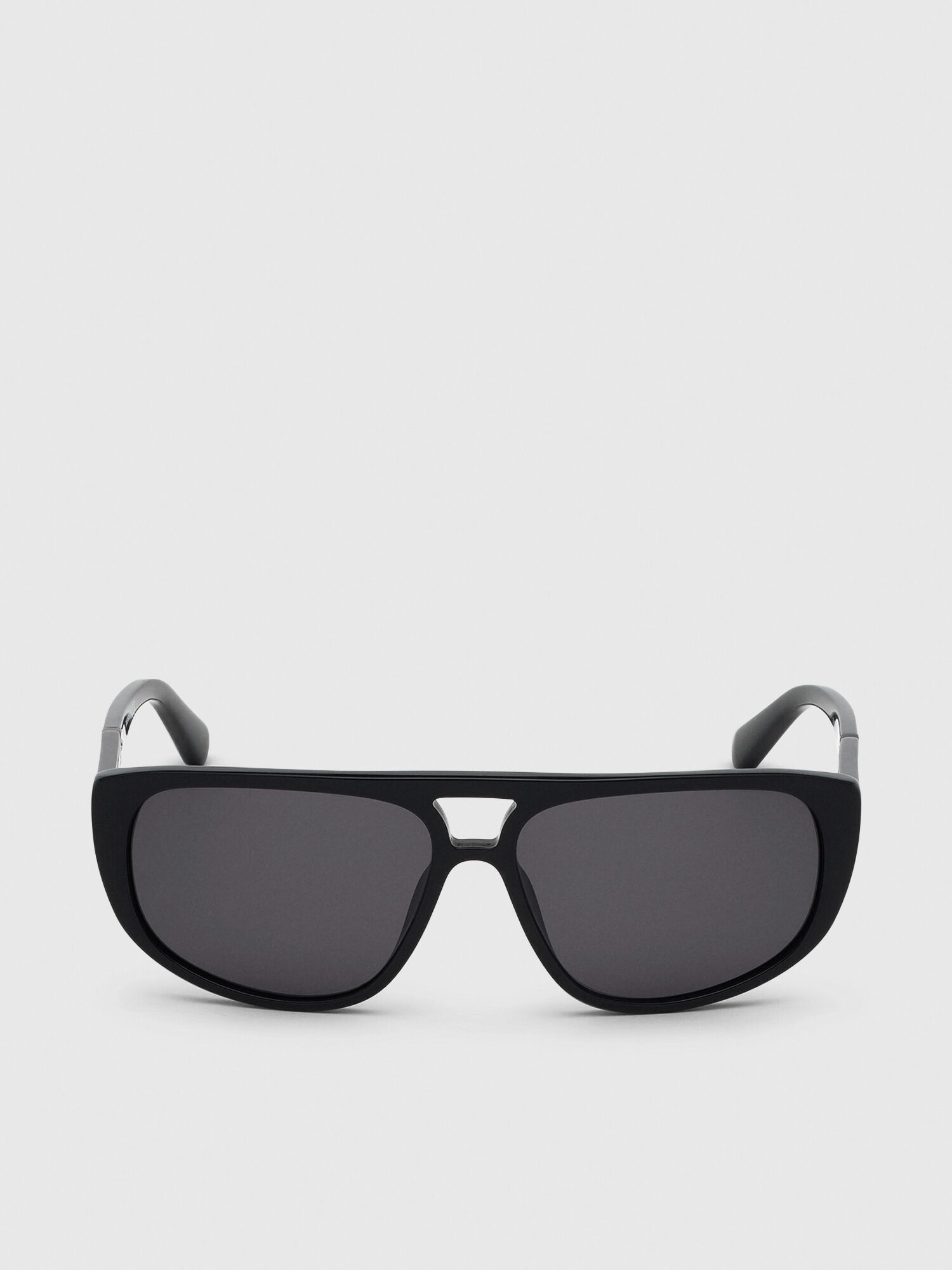 Diesel - DL0300, Man's Navigator sunglasses in acetate in Black - 1