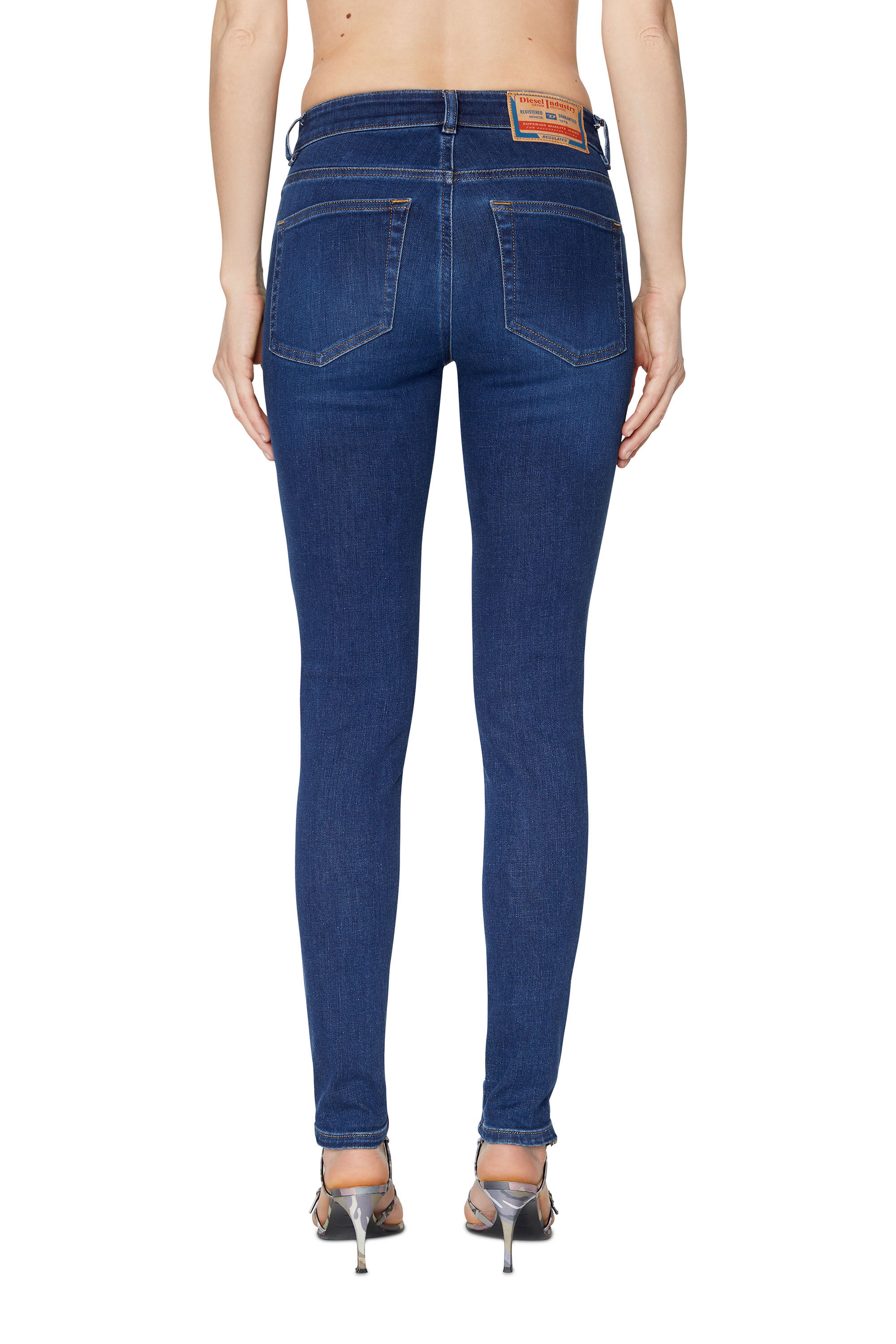 Diesel - Female's Skinny Jeans 2017 Slandy 09C19, Dark Blue - 5