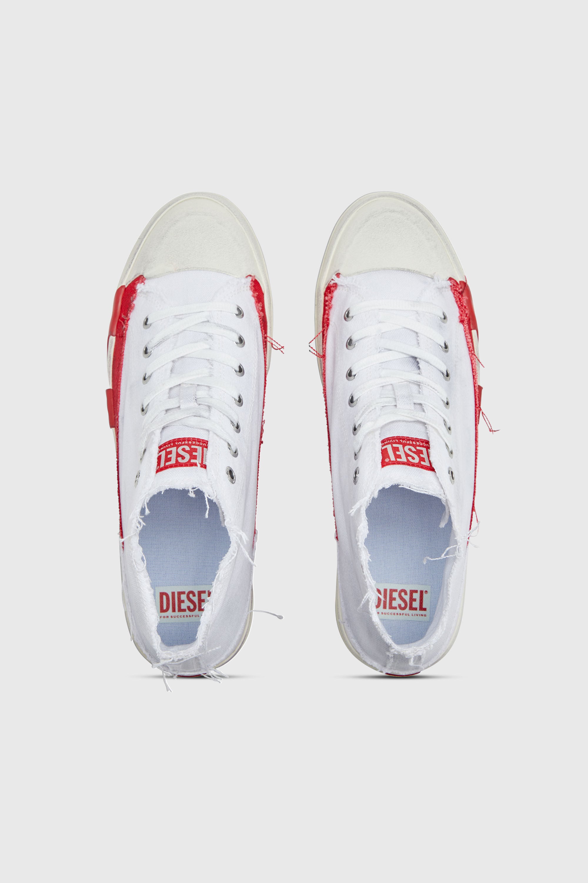 Diesel - S-D-VERSE MID, S-D-Verse-Zapatillas altas de lona con efecto desgastado Hombre in Multicolor - 4