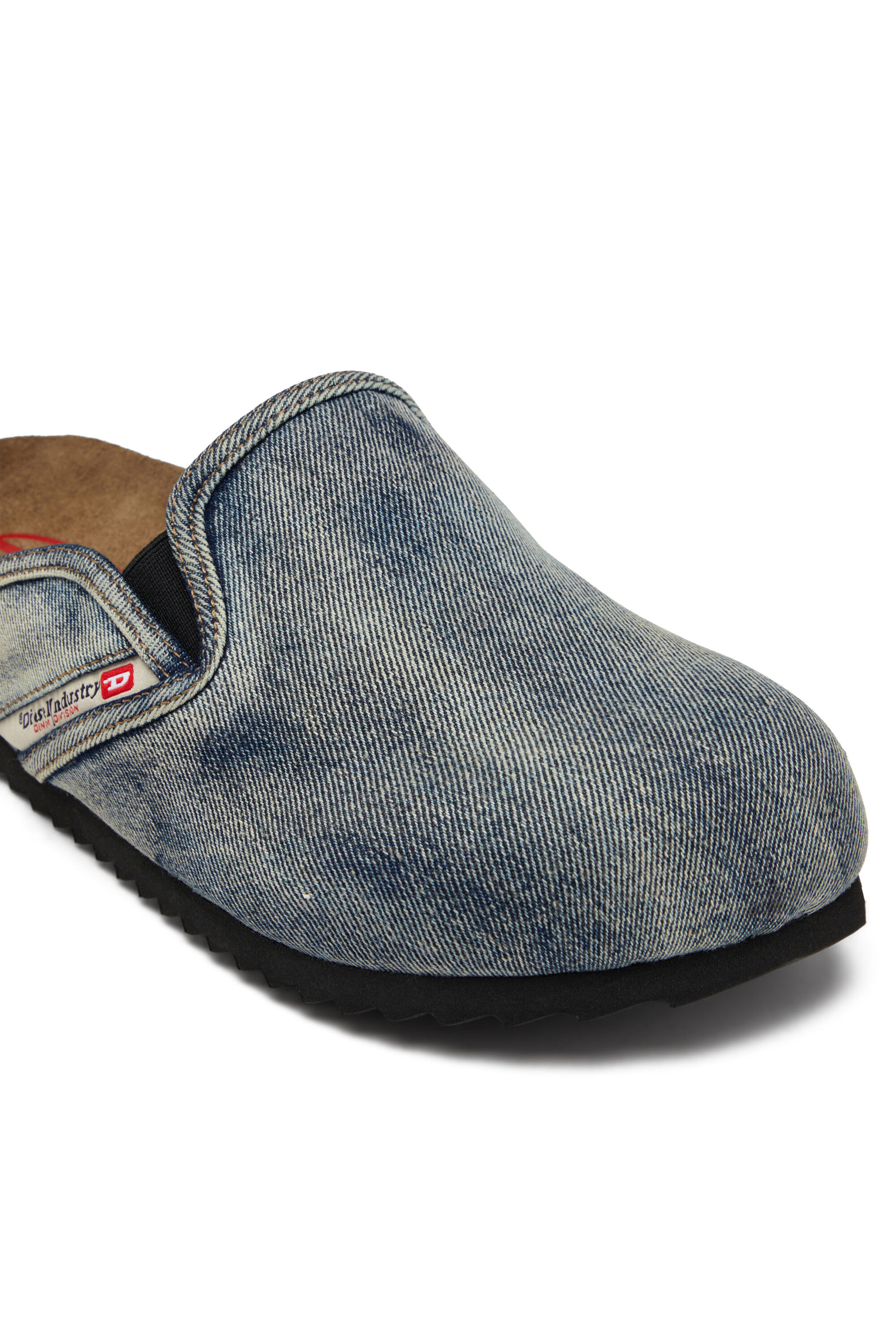 靴 DIESEL D-WOODSTOCK Men's D-Woodstock-Clogs in crackle-effect suede | Brown | Diesel