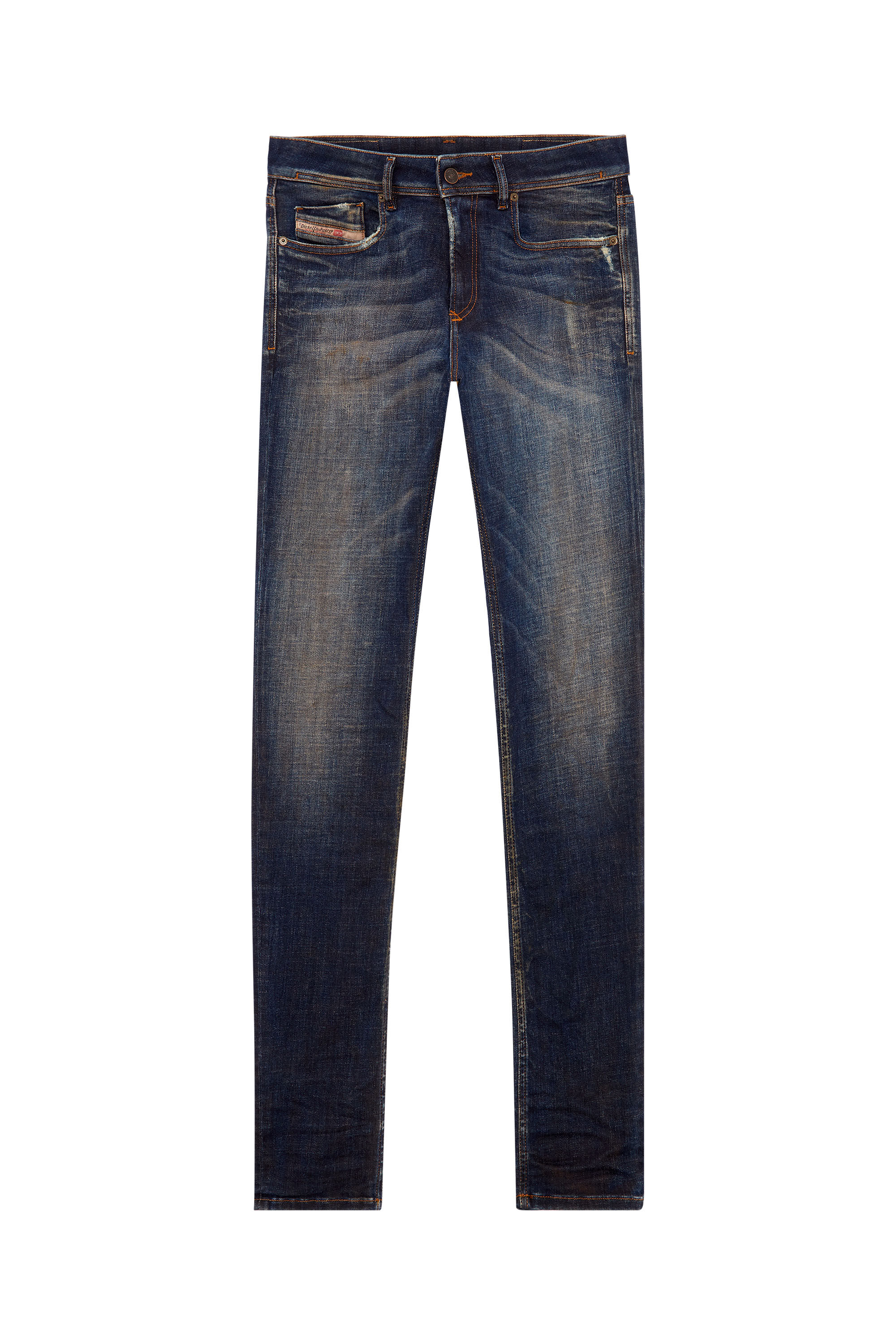Diesel - Male's Skinny Jeans 1979 Sleenker 09H76, Dark Blue - 2