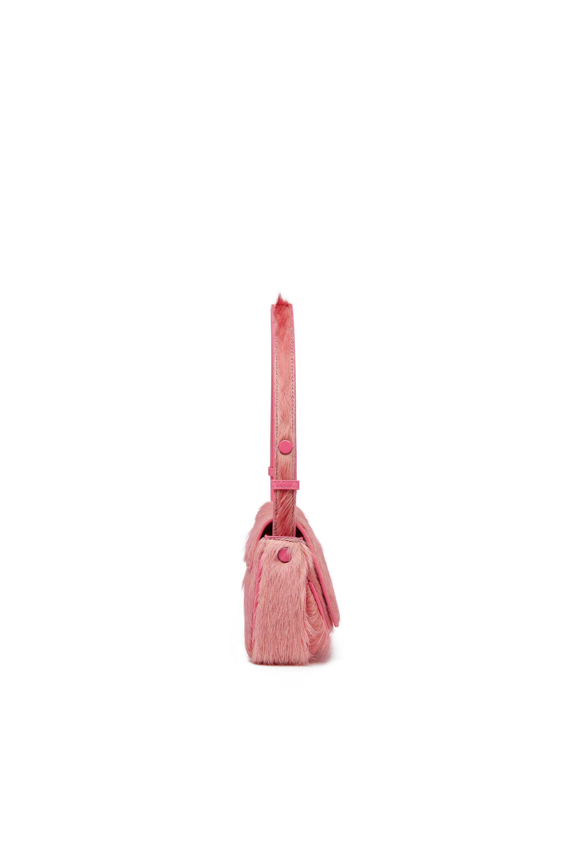 Diesel - PLAY CLUTCH, Pochette en cuir poilu coloré Femme in Rose - 4