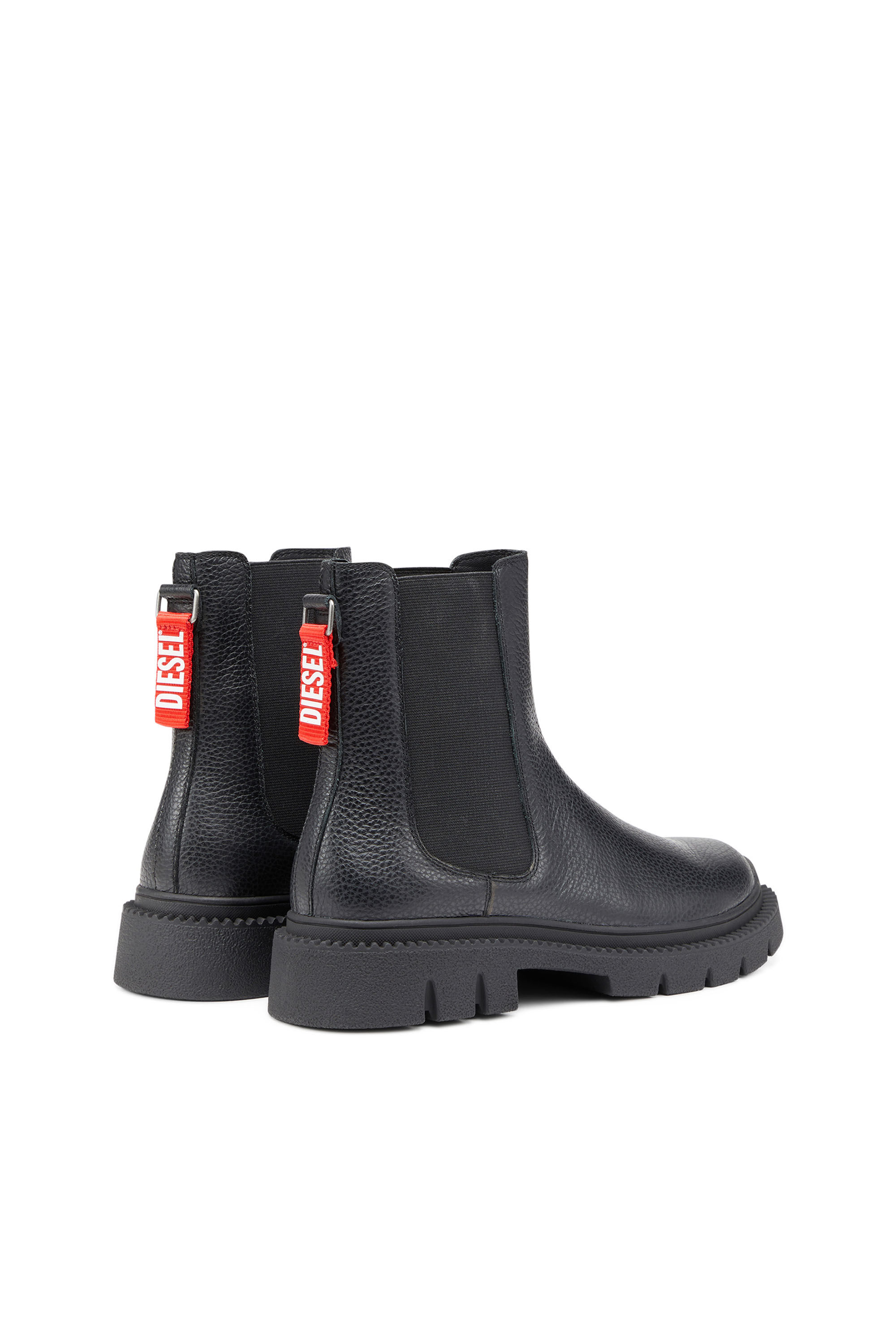 Diesel - D-TROIT CH, Male's D-Troit-Chelsea boots with Diesel tape tag in Black - 3