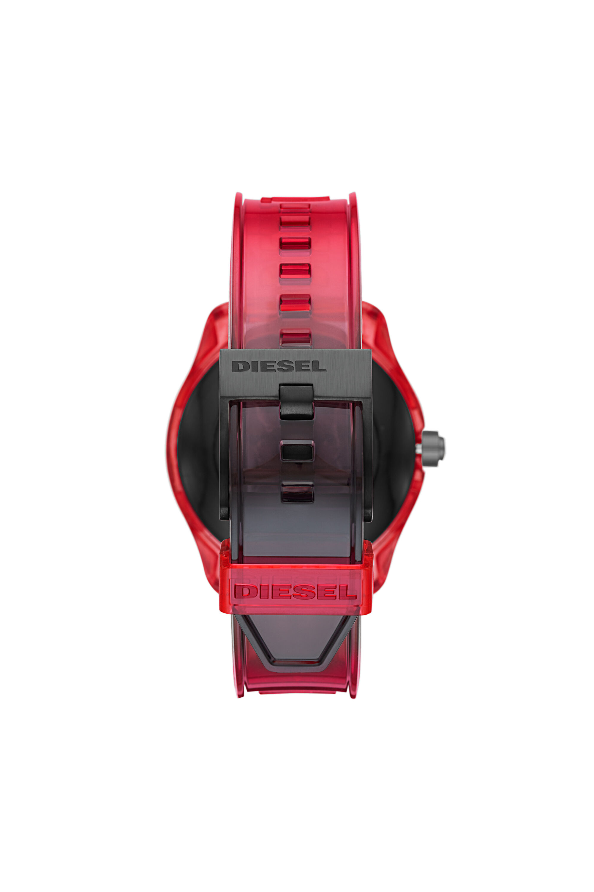 新品未使用★DIESEL ON FADELITE スマートウォッチ レッド Men's Diesel On Fadelite Smartwatch - Red Transparent | Diesel