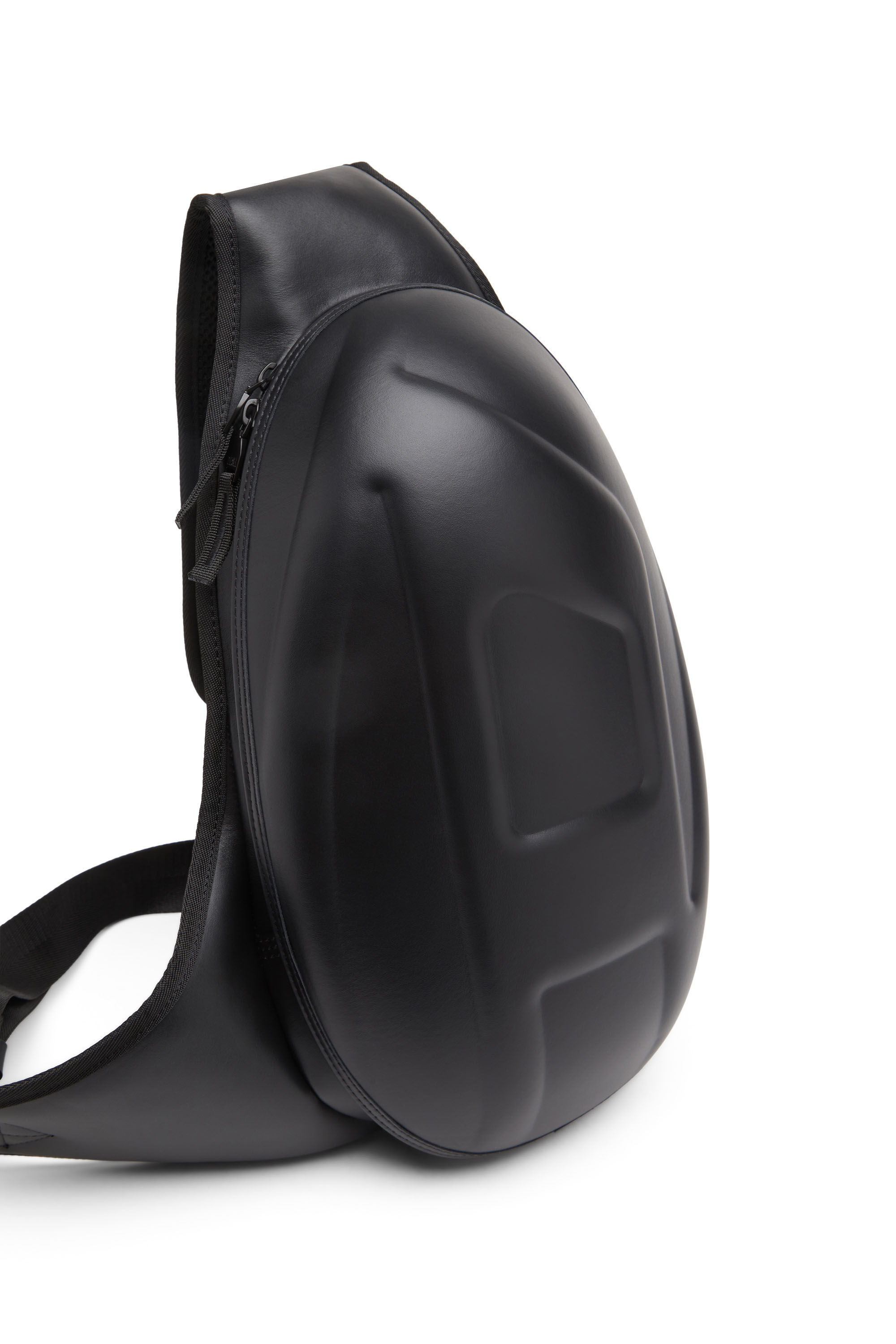 Diesel - 1DR-POD SLING BAG, 1DR-Pod Sling Bag - Sac à dos à une épaule en cuir Homme in Noir - 5