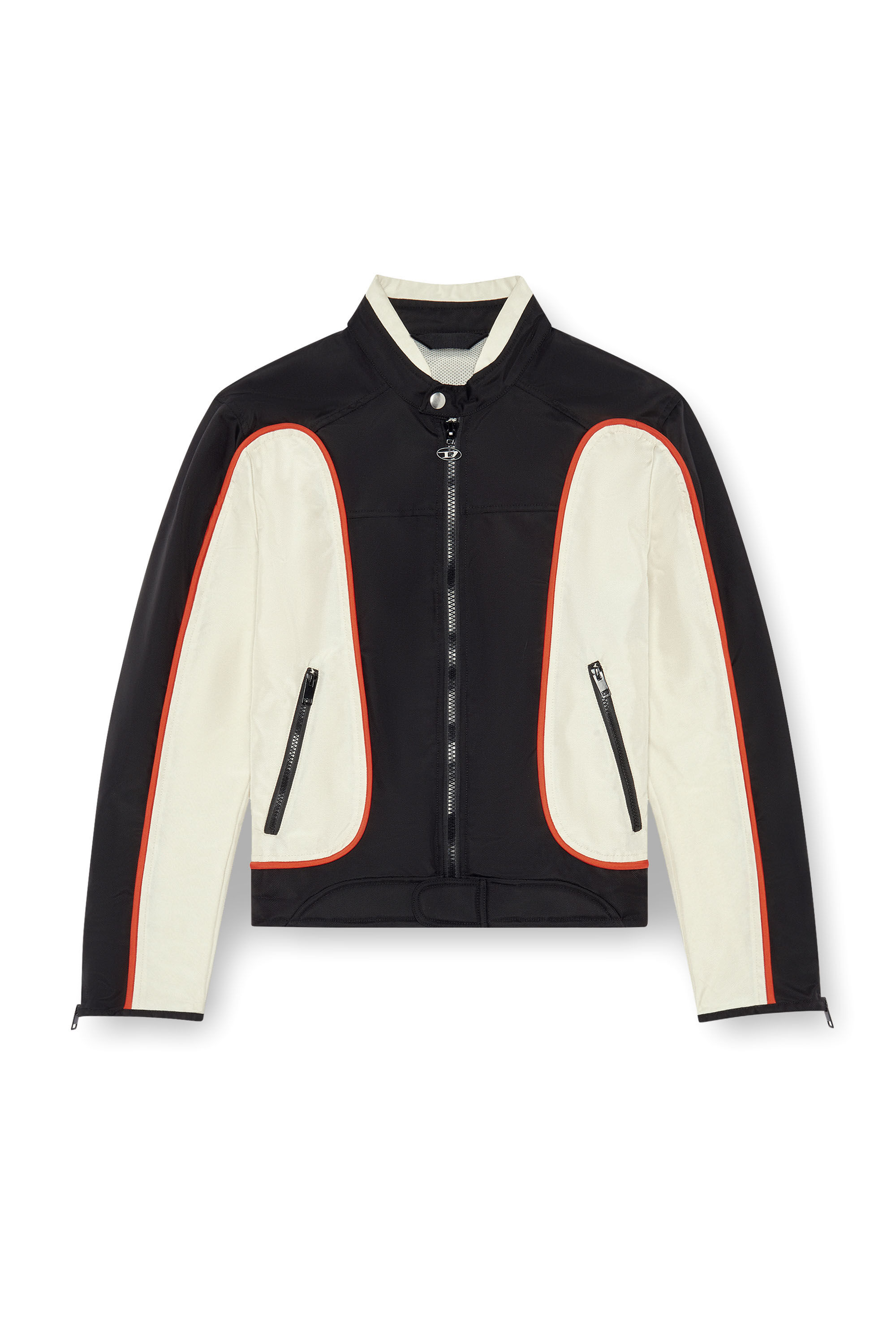 Diesel - J-BLINK, Veste biker en nylon color-block Homme in Polychrome - 2