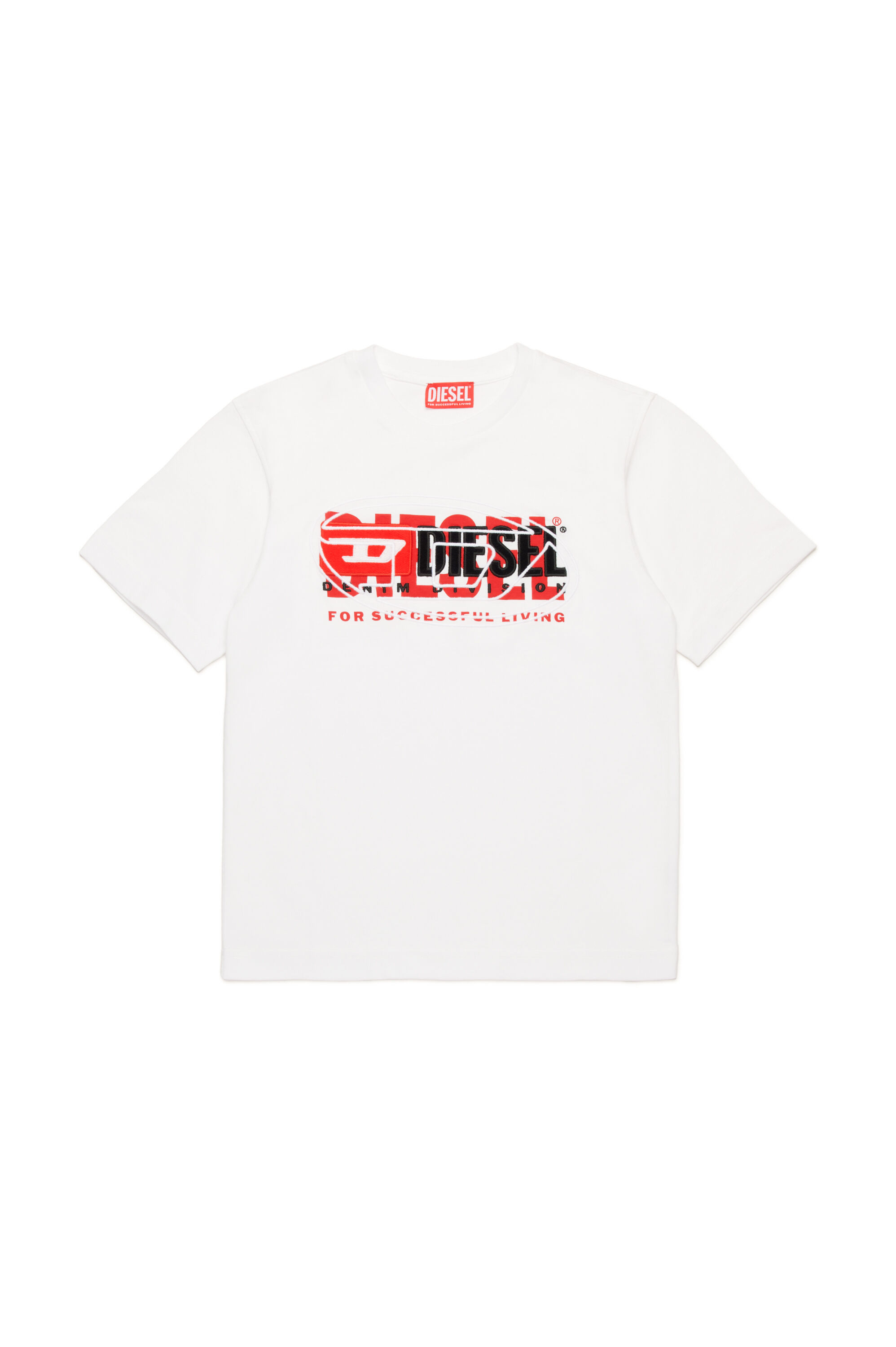 T-shirt with superimposed logos | White | 4-16 YEARS Boys