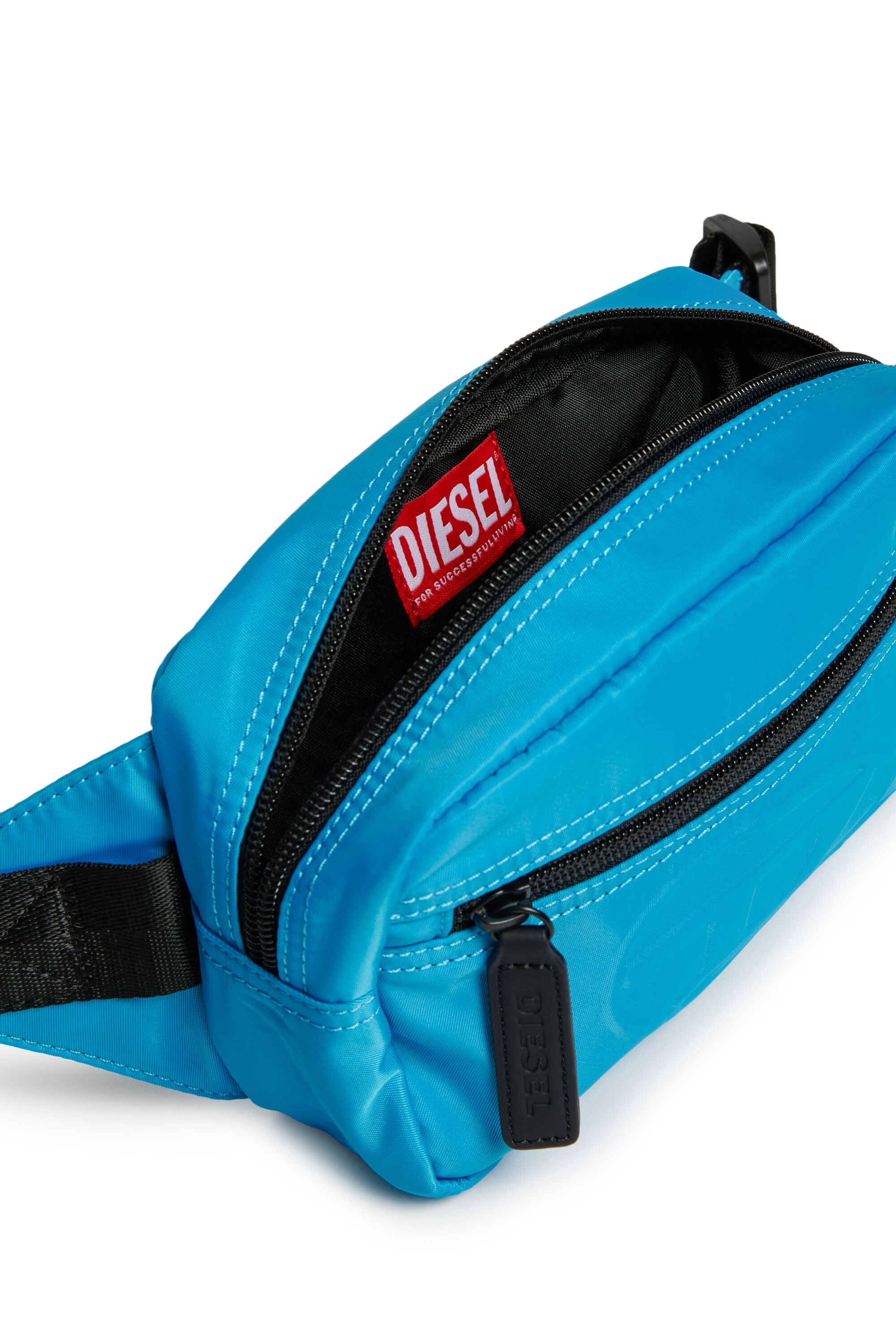 Nylon belt bag with embossed logo | Blue | 4-16 YEARS Girls | Diesel