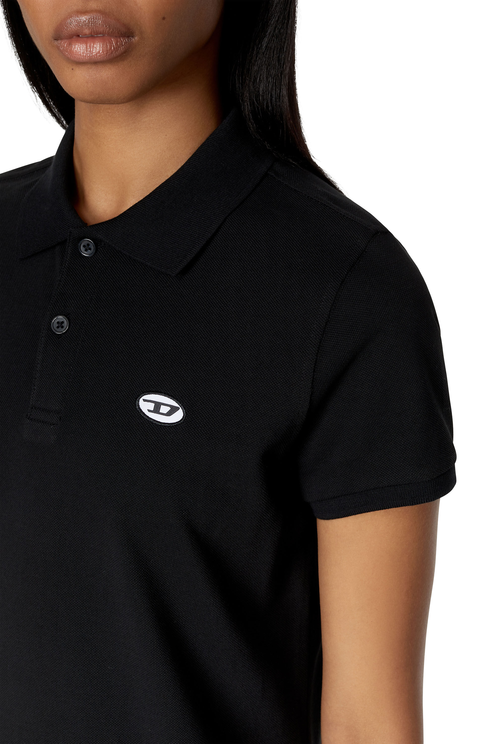 Diesel - D-TENNY-DOVAL-PJ, Female's Polo dress in Black - 5