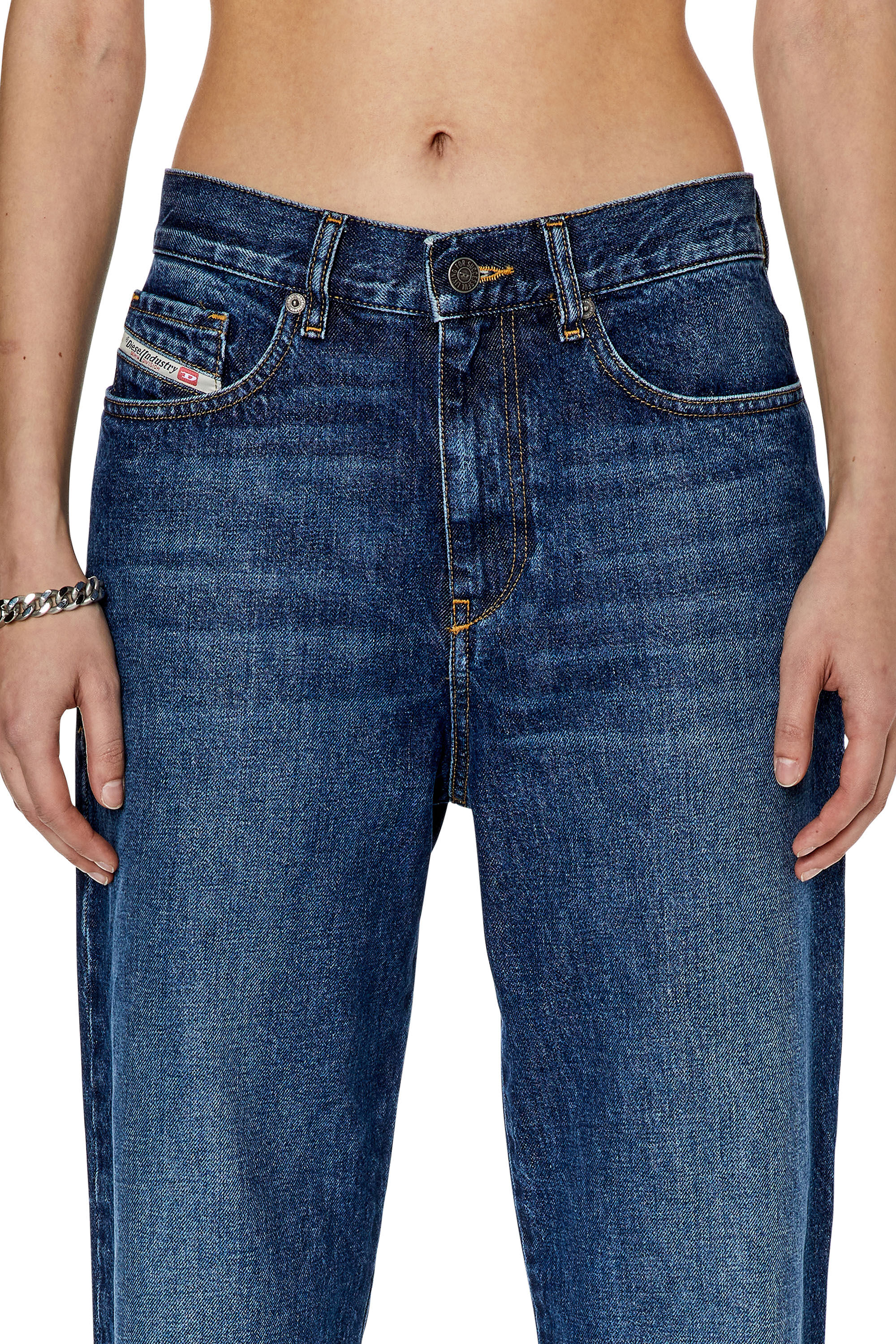Diesel - Boyfriend Jeans 2016 D-Air 09F35 Femme, Bleu moyen - Image 4