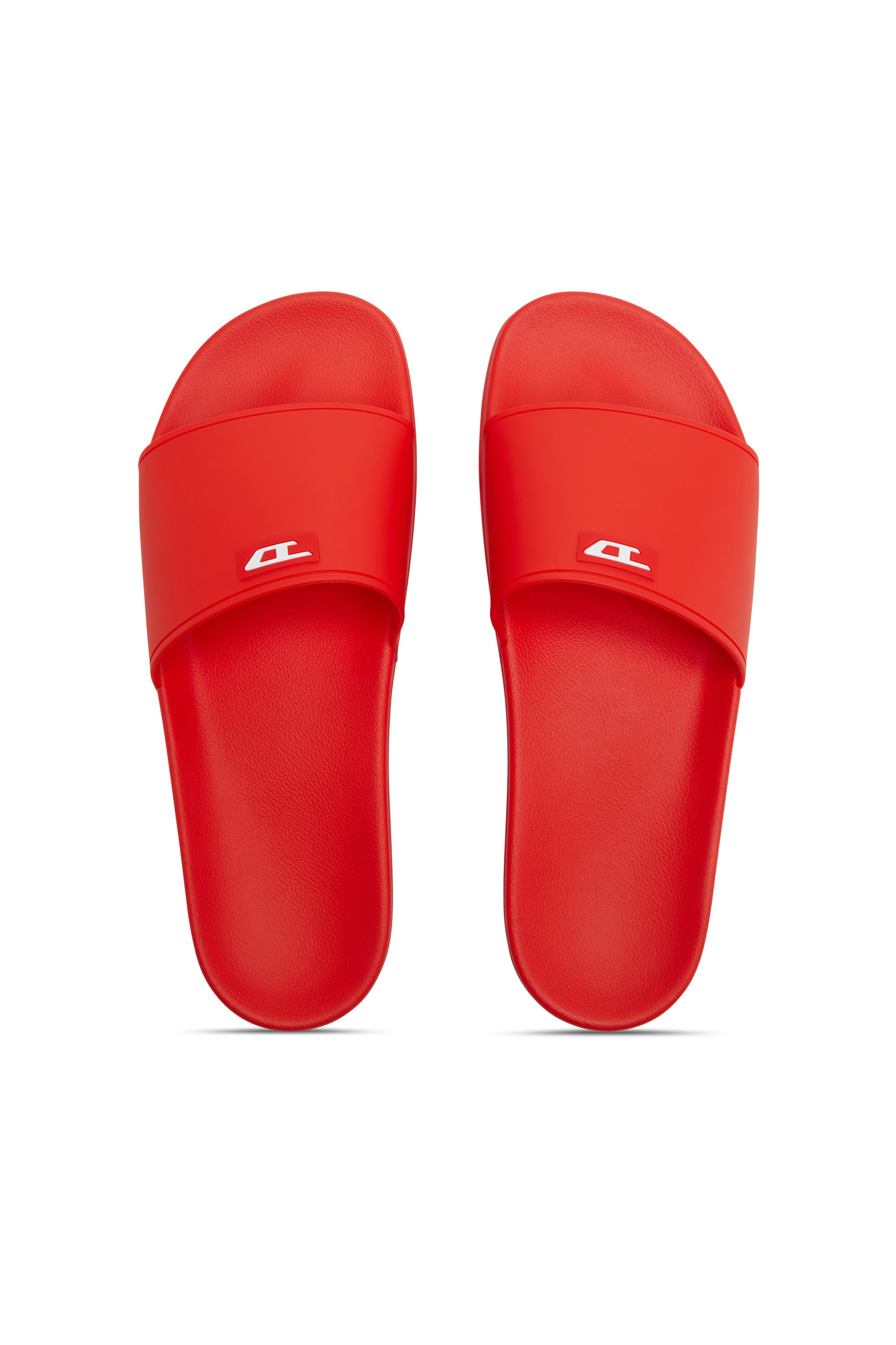 Diesel - SA-SWIM, Male's Sa-Swim-Rubber pool slides with D logo in Red - 4