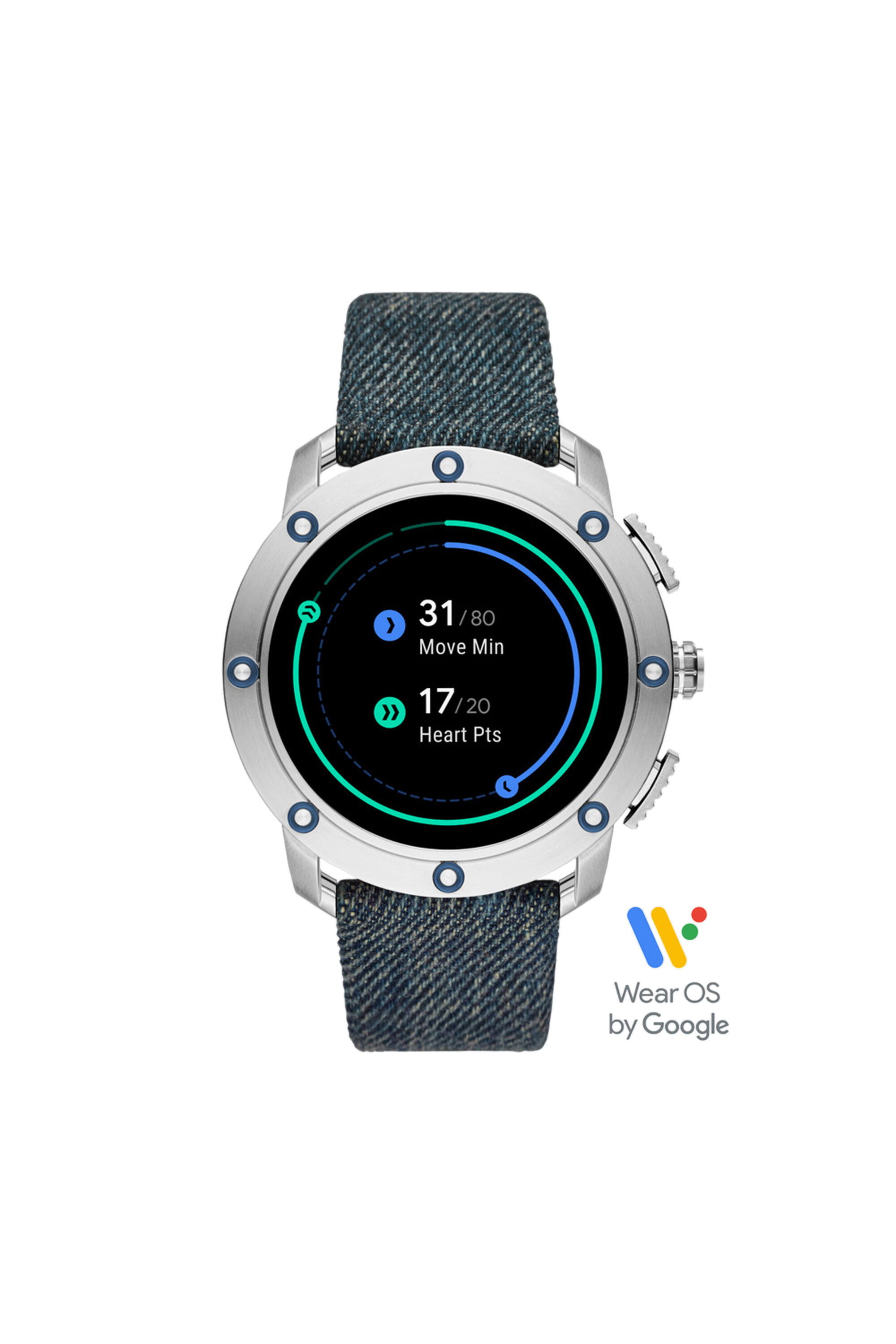 Diesel - DZT2015, Man's Axial Smartwatch - Blue Denim in Blue Jeans - 5