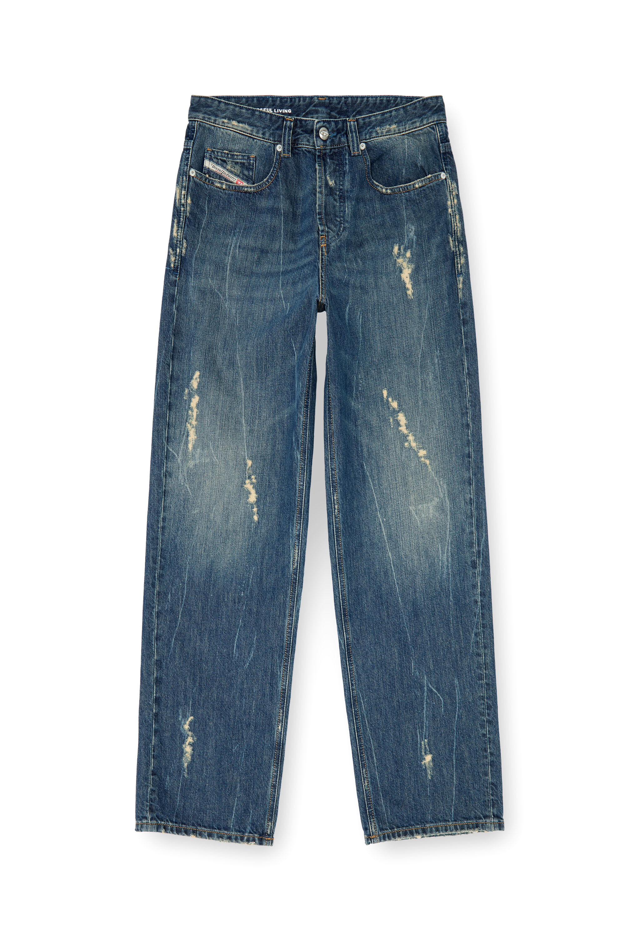 Men's Relaxed Jeans | Low Waist 2001 D-MacroMedium blue | Diesel US