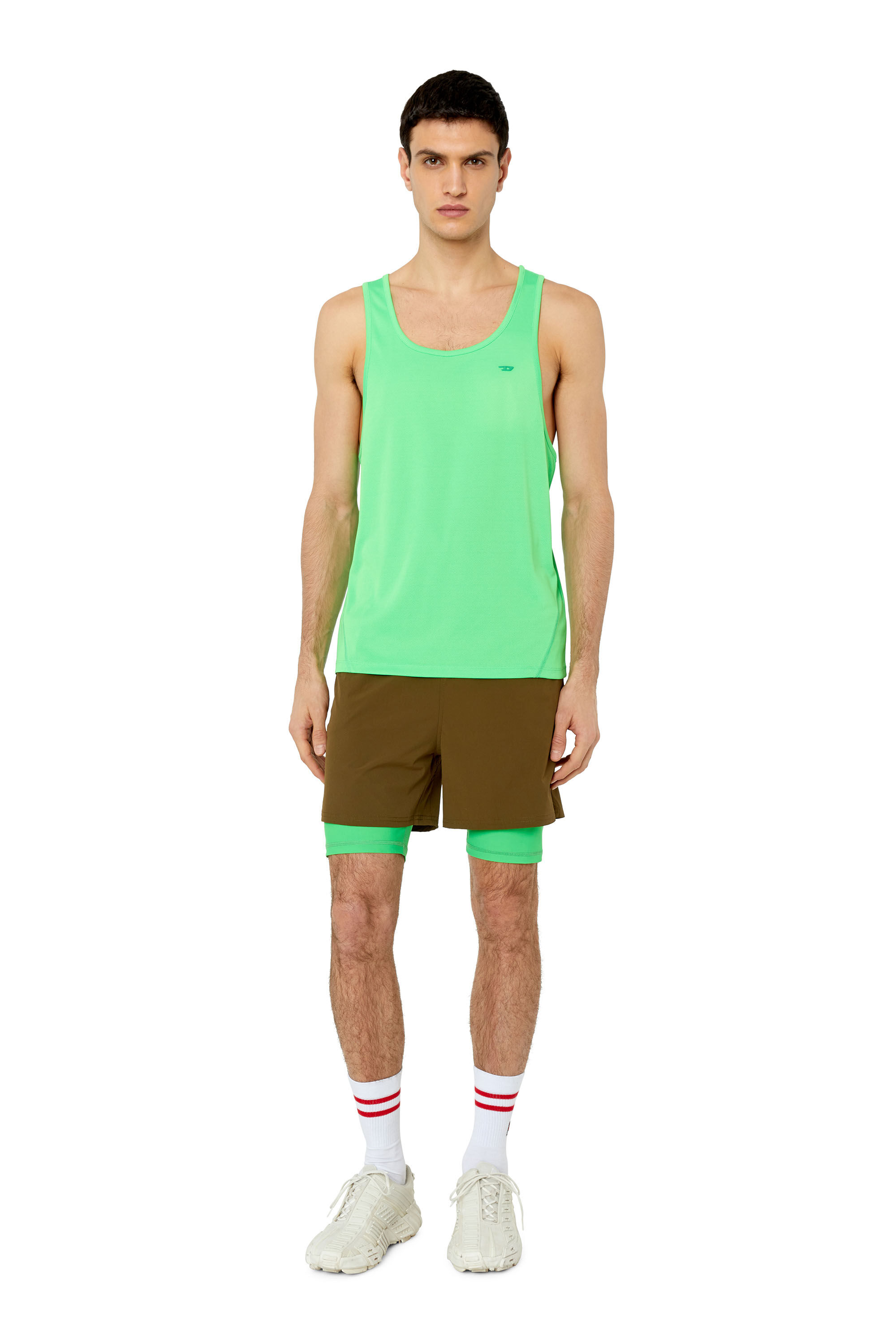 Diesel - AMWB-ADDIE-WT37, Short 2 en 1 avec logo à la taille Homme in Marron - 1
