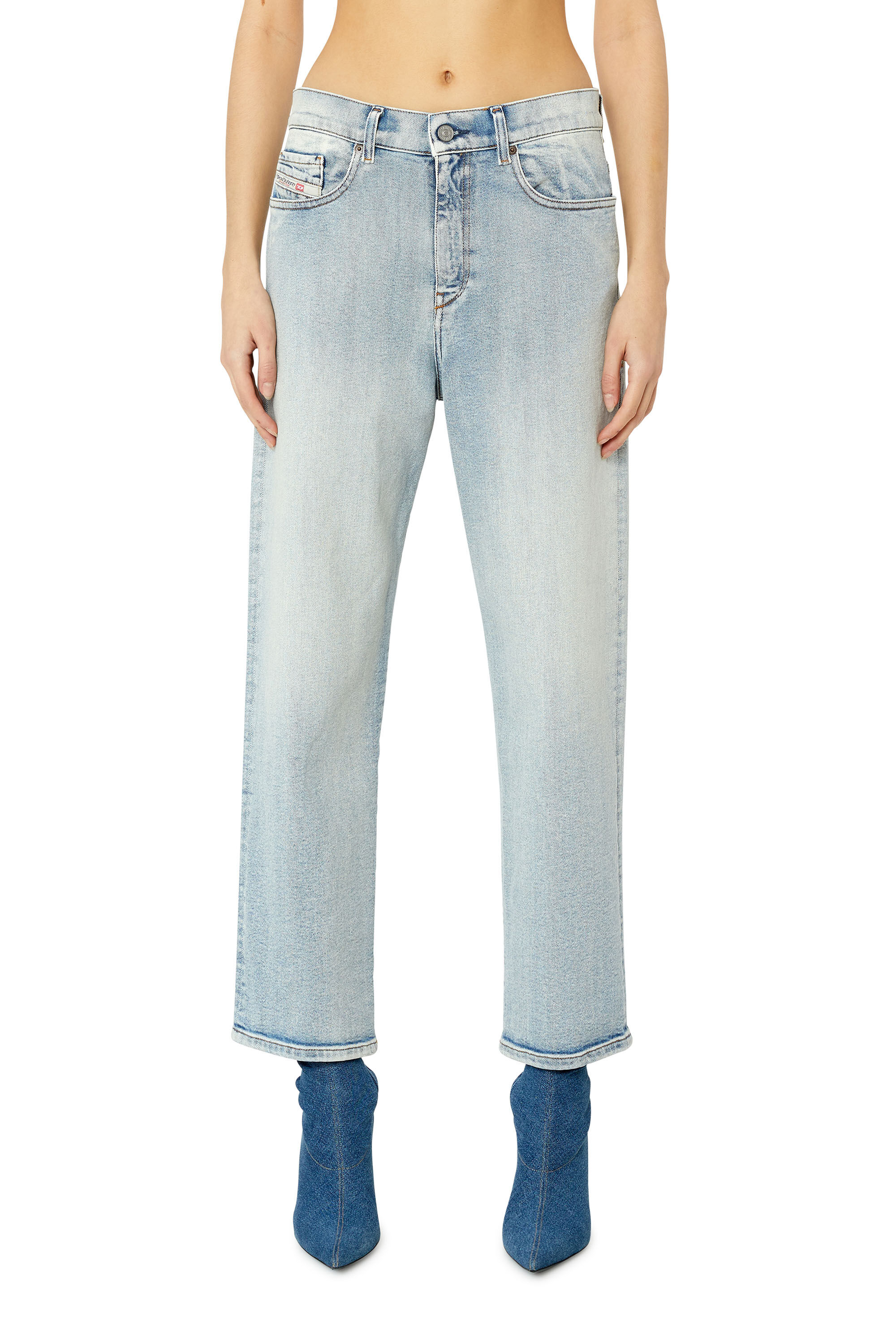 2016 D-AIR Woman: boyfriend Light blue Jeans | Diesel ®