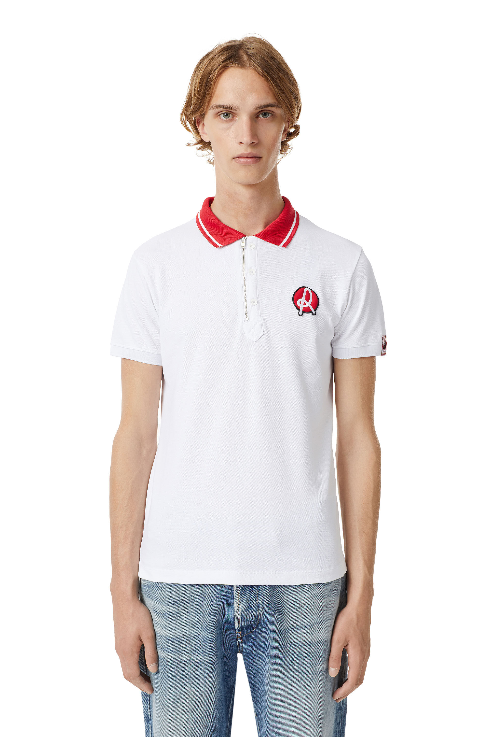 Diesel - LR-T-HART-VIC, Male's Diesel x L.R. Vicenza polo shirt in White - 3