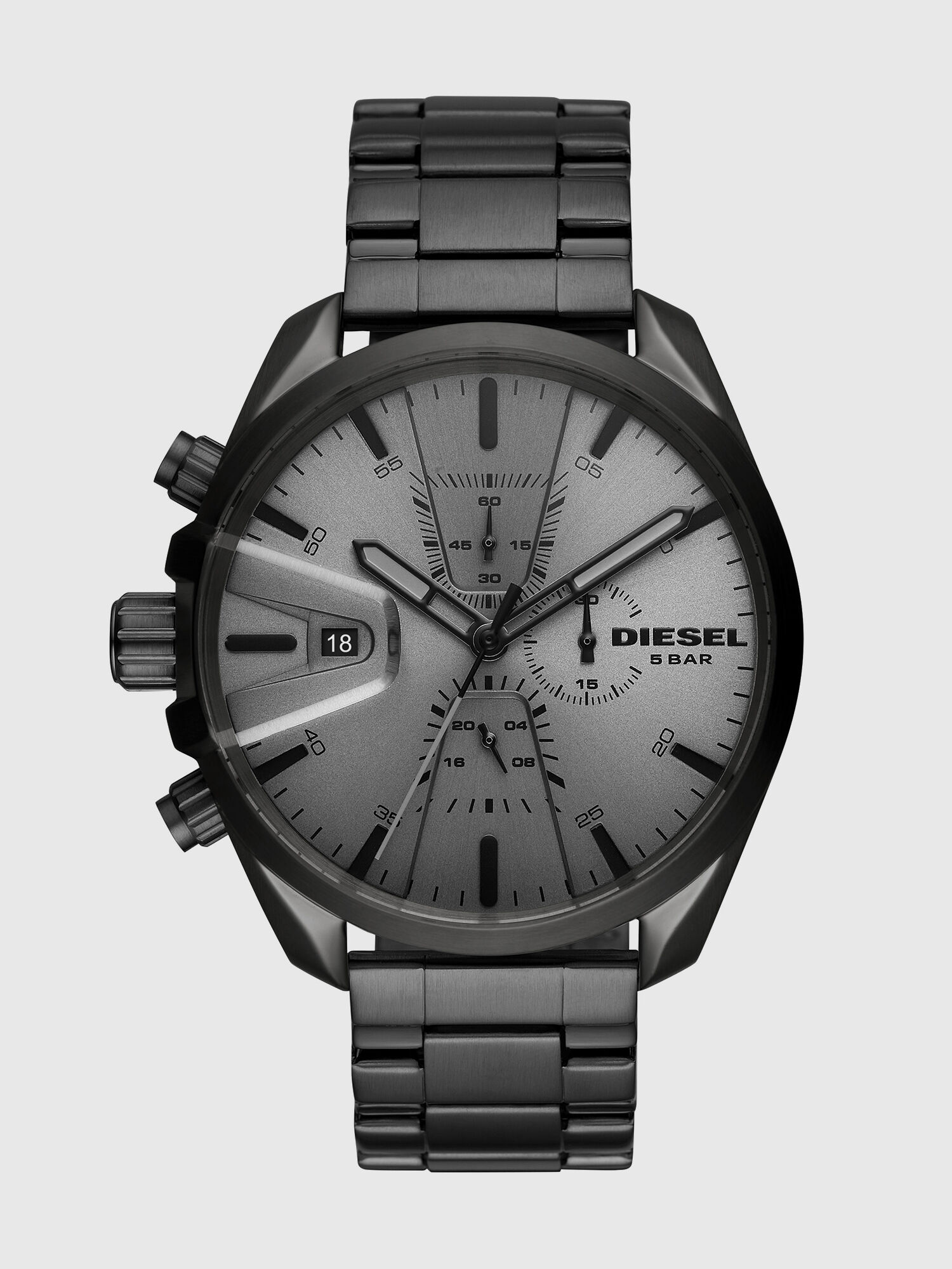 Fifty Diesel　ディーゼル DZ4484 Man: Ms9 Chrono gray single-link strap watch, 47 mm | Diesel