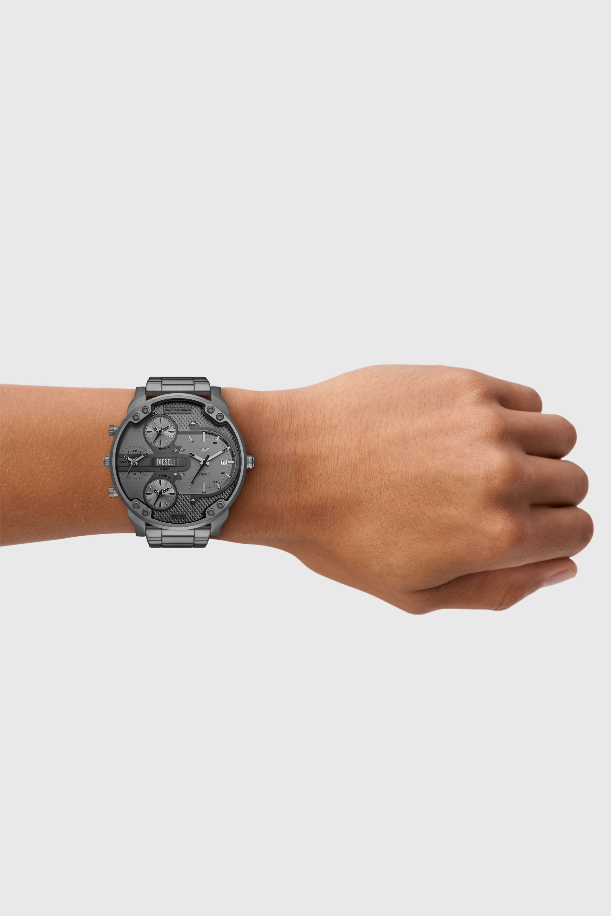 Men's Diesel Mr. Daddy Slim Multi Movement Gray Stainless Steel