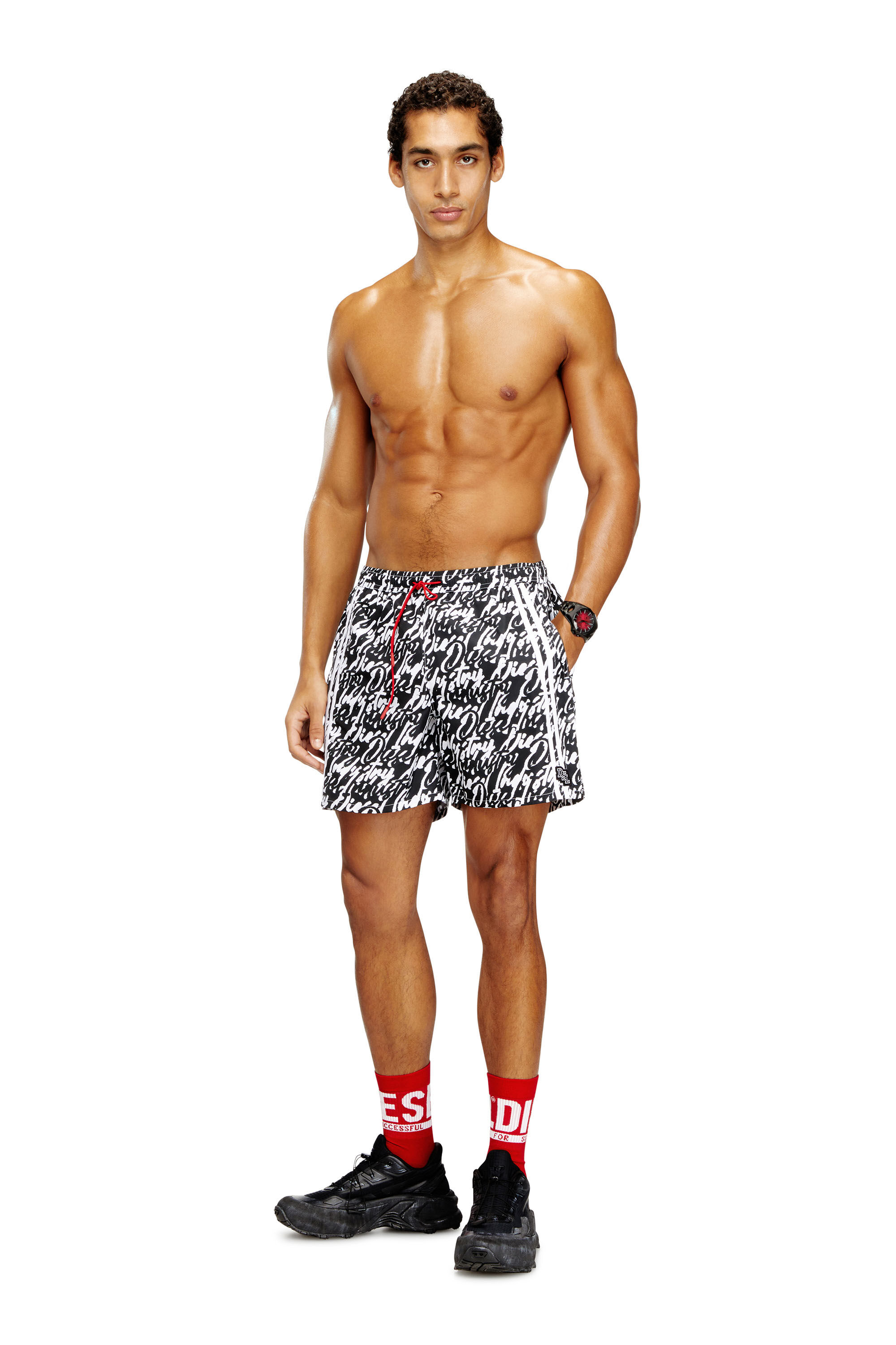 Men's cronos BLACK - SHORTS STAGE GRAPHIC LFT 水着・ラッシュガード