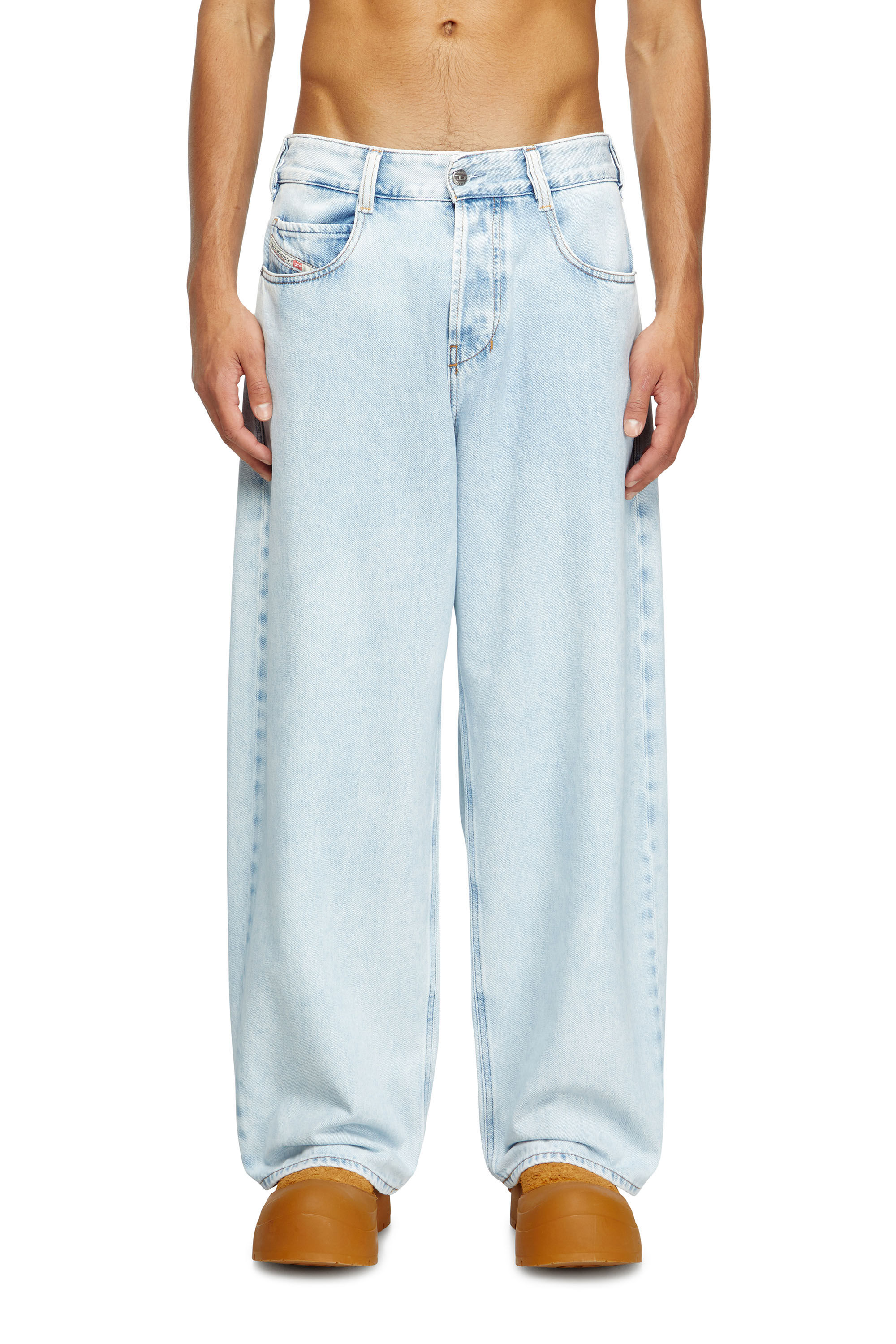 Diesel - Relaxed Jeans 1997 D-Enim 09M74 Mixte, Bleu Clair - Image 3