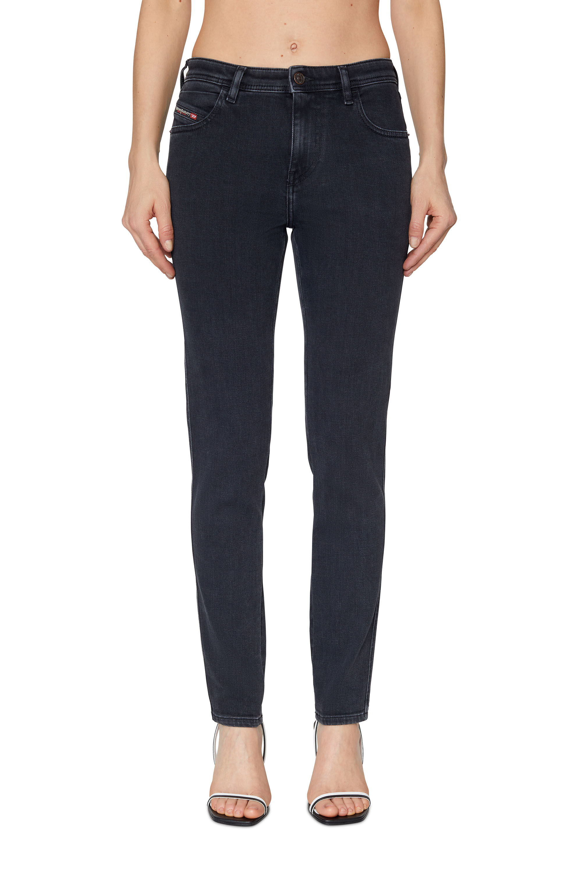 Diesel - Woman's Skinny Jeans 2015 Babhila Z870G, Black/Dark grey - 3