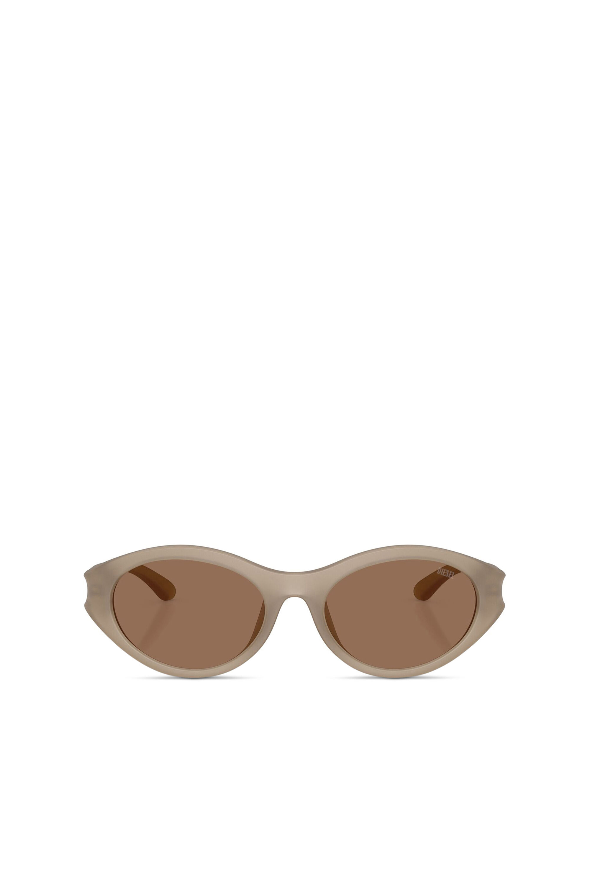 Women's Oval sunglasses | Beige | Diesel {{Country}}