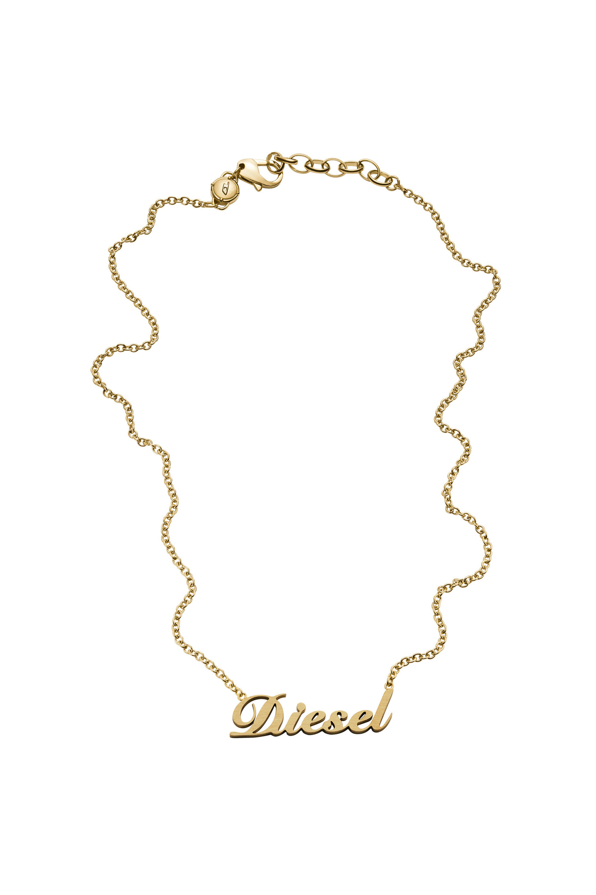 Diesel - DX1372, Collier chaîne en acier inoxydable couleur or Mixte in Doré - 2