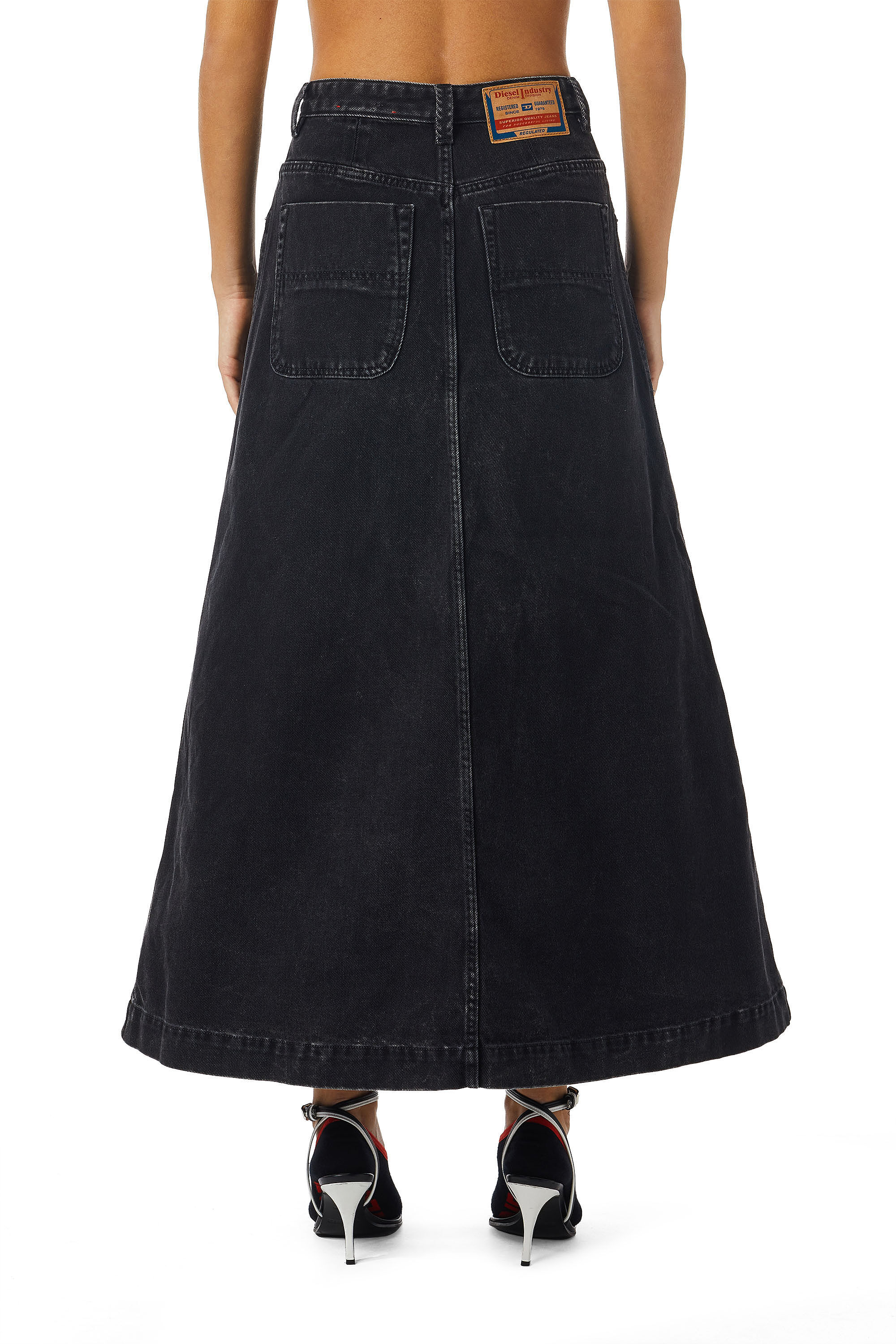 DE-ALBUS-L A-LINE LONG SKIRT, 