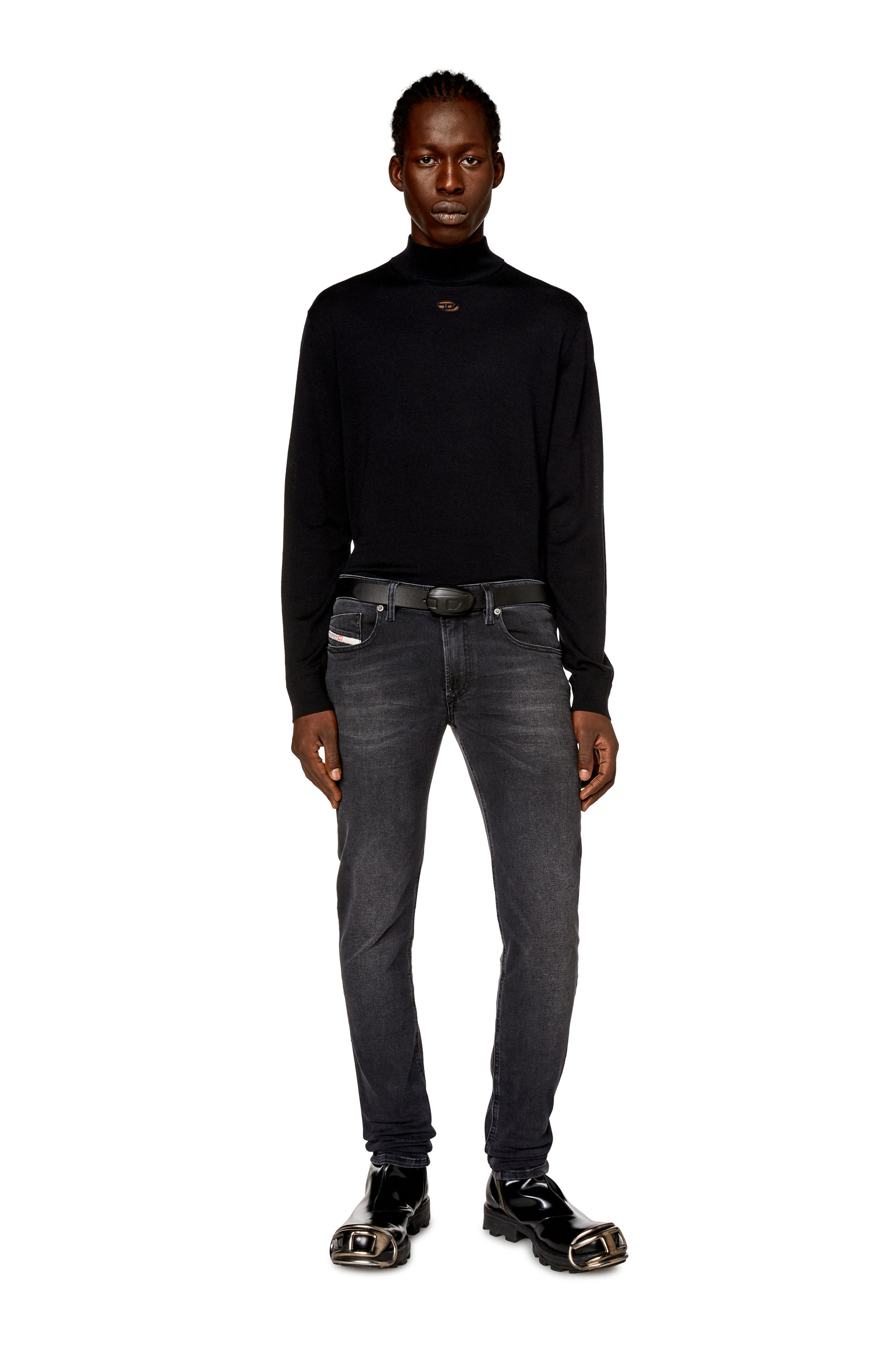 Diesel - Skinny Jeans 1979 Sleenker 0PFAS Homme, Noir/Gris foncé - Image 1