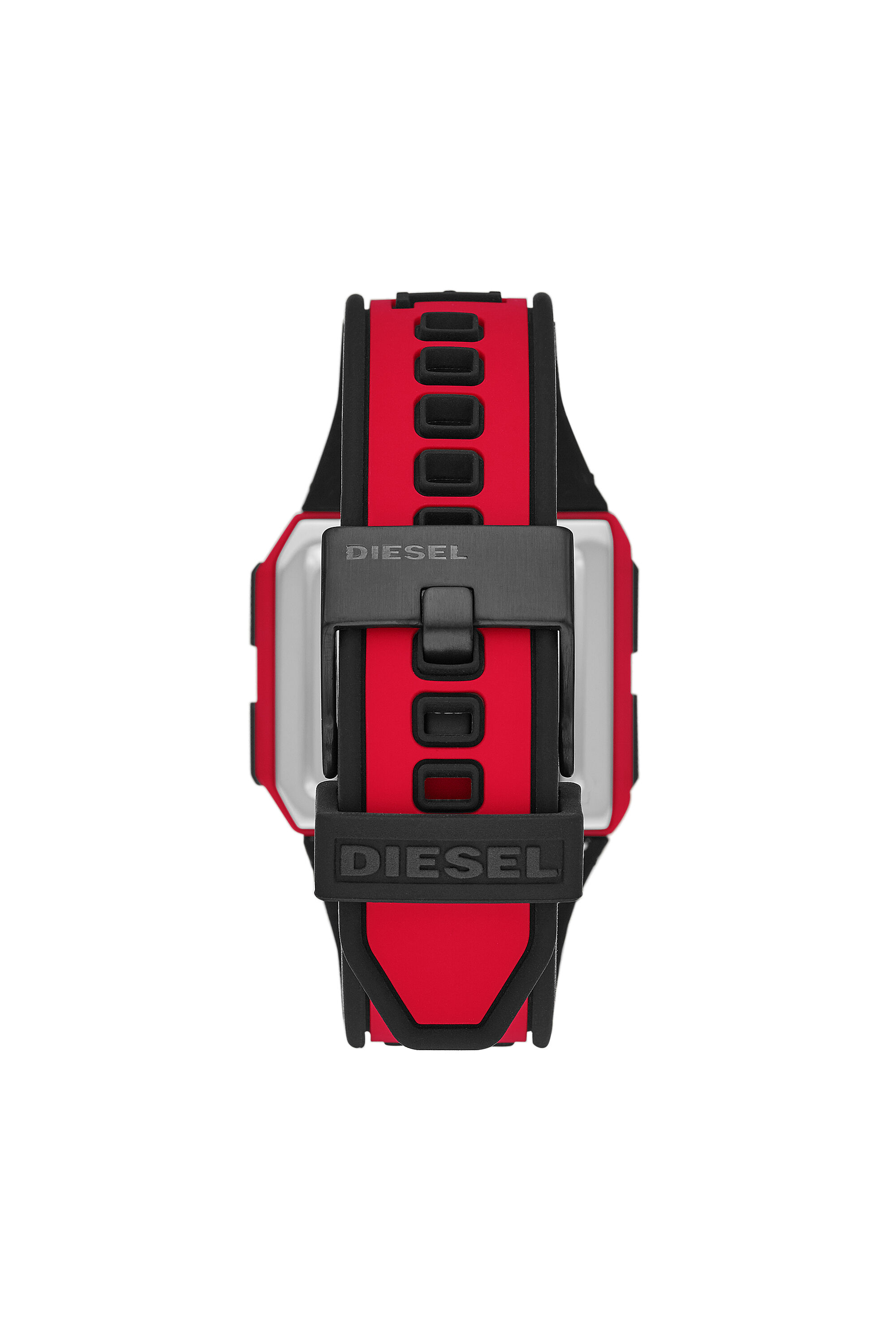 Diesel - DZ1923, Montre Chopped numérique en silicone rouge Mixte in Rouge - 2