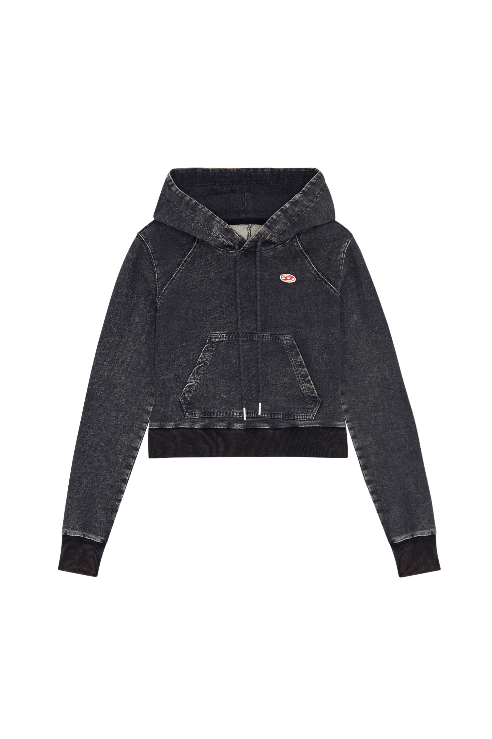 D-ANGY TRACK DENIM HOODIE, 