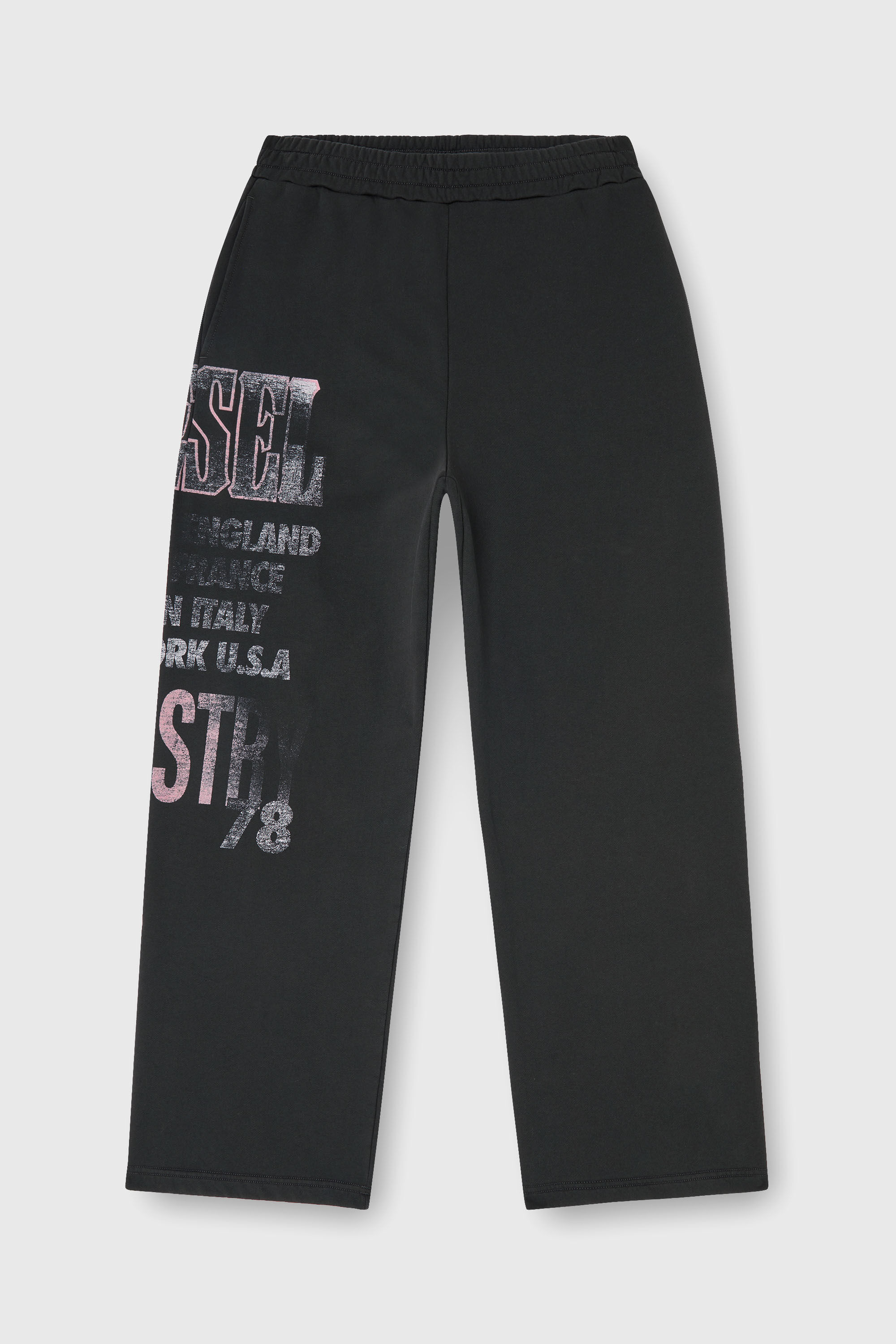 Diesel - P-ILL, Male's Sweatpants with concert graphics in Black - 2