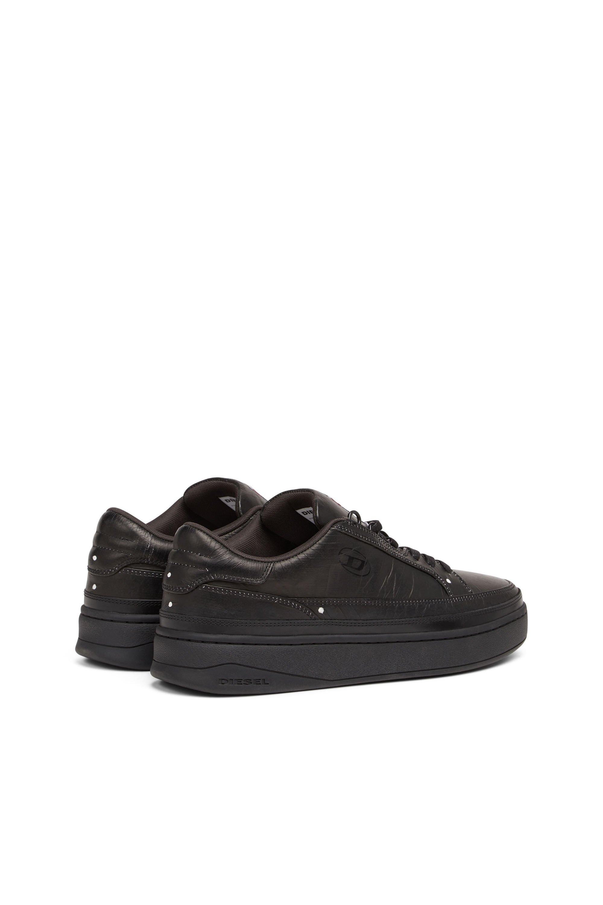 Diesel - S-SINNA LOW TK, S-Sinna Low Tk - Sneaker basse avec tissu effet déchiré Homme in Noir - 3