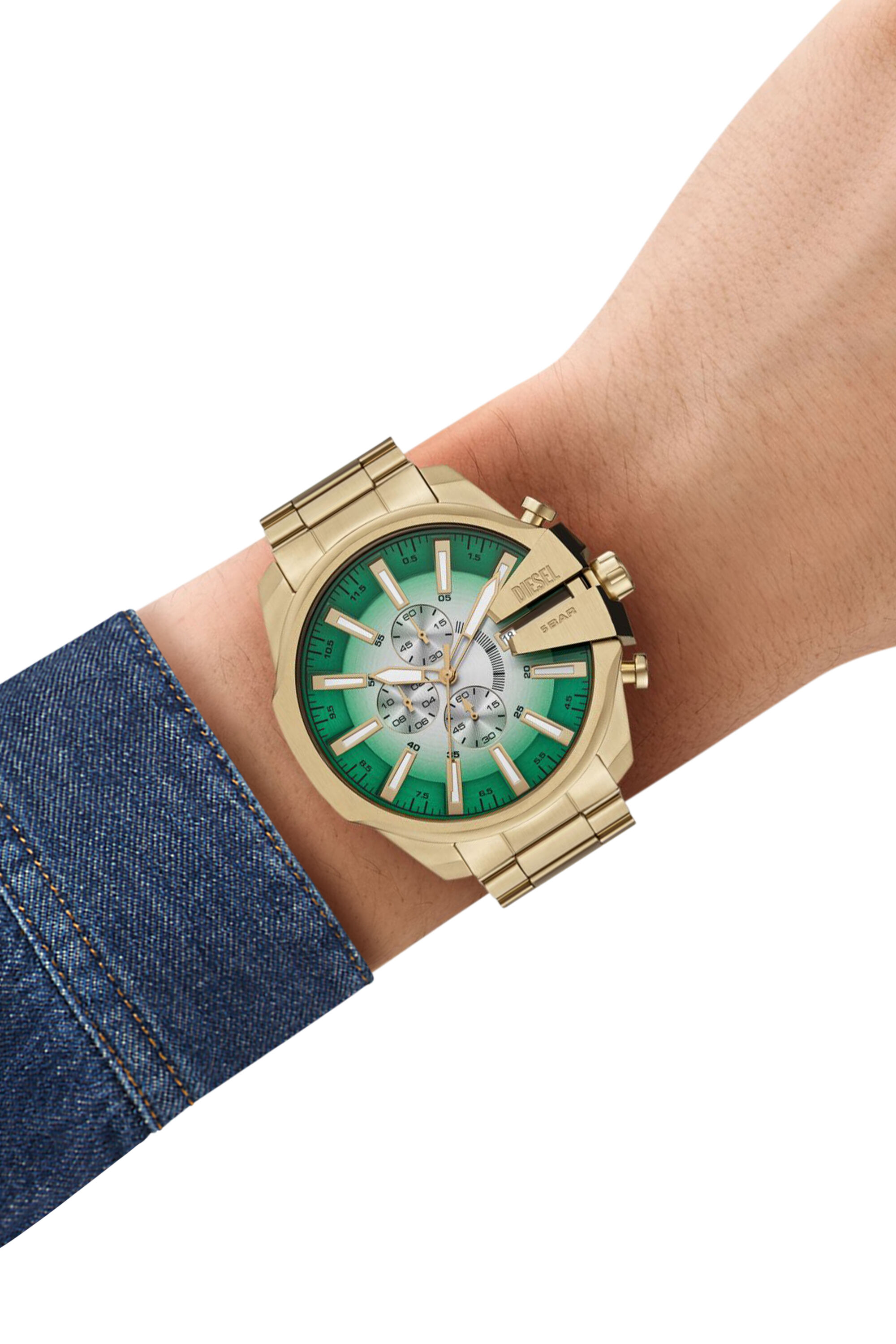 Diesel - DZ4684 WATCH, Male's Mega Chief Slim Stainless Steel Watch in Gold - 4
