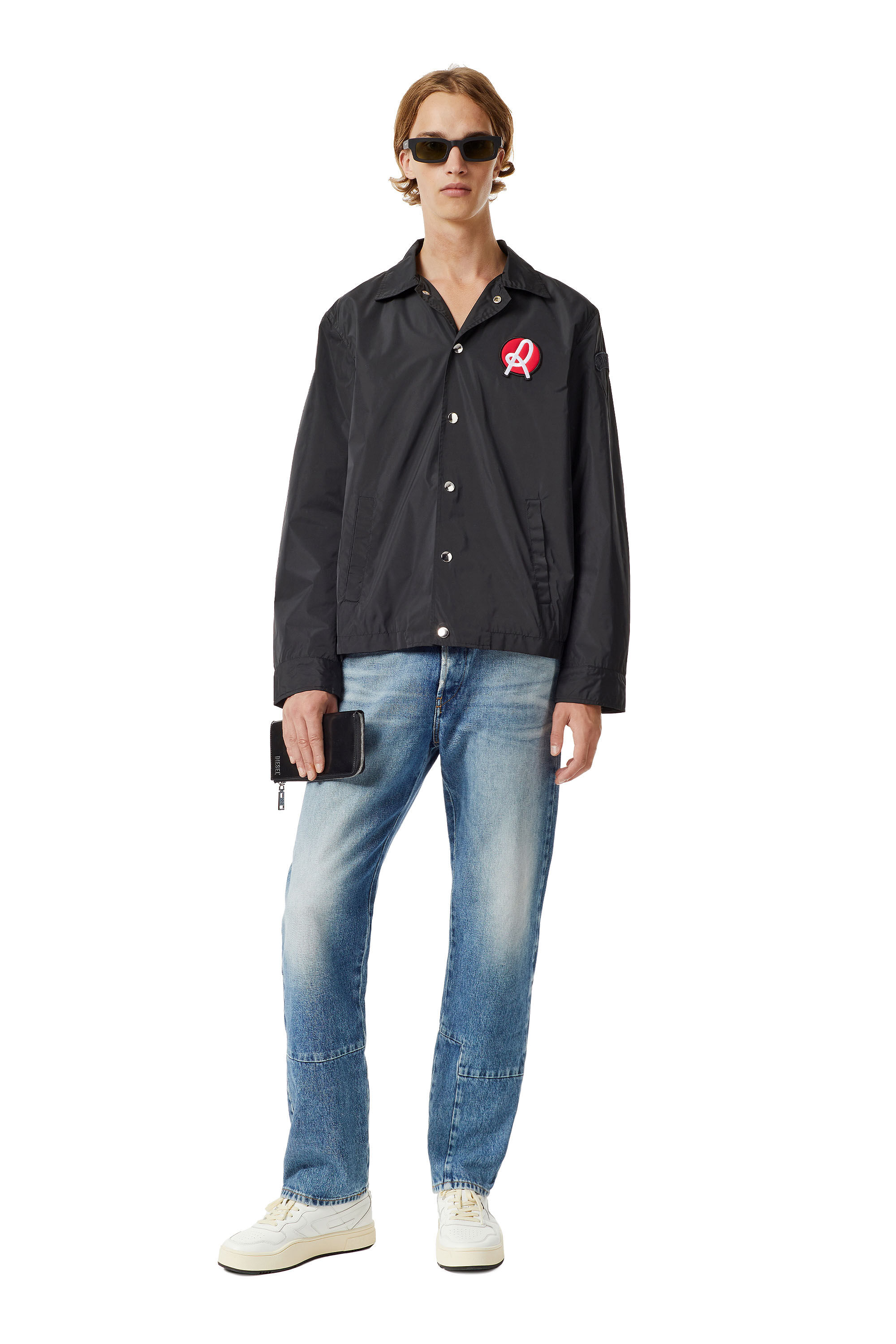 Diesel - LR-JPLAZA-VIC-2, Male's Diesel x L.R. Vicenza nylon jacket in Black - 1