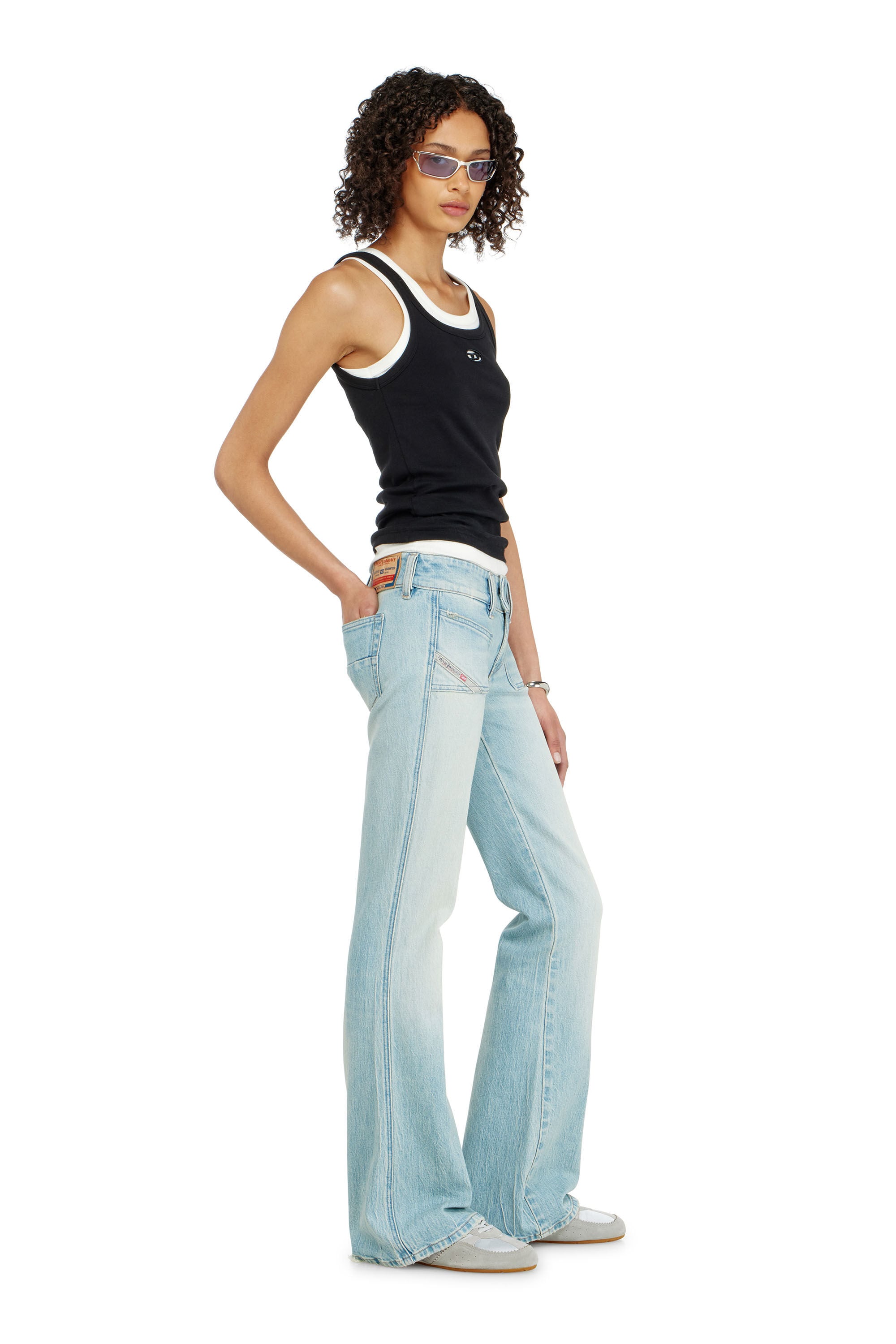 Women's Bootcut Jeans | Low Waist D-Hush | Light Blue | Diesel US