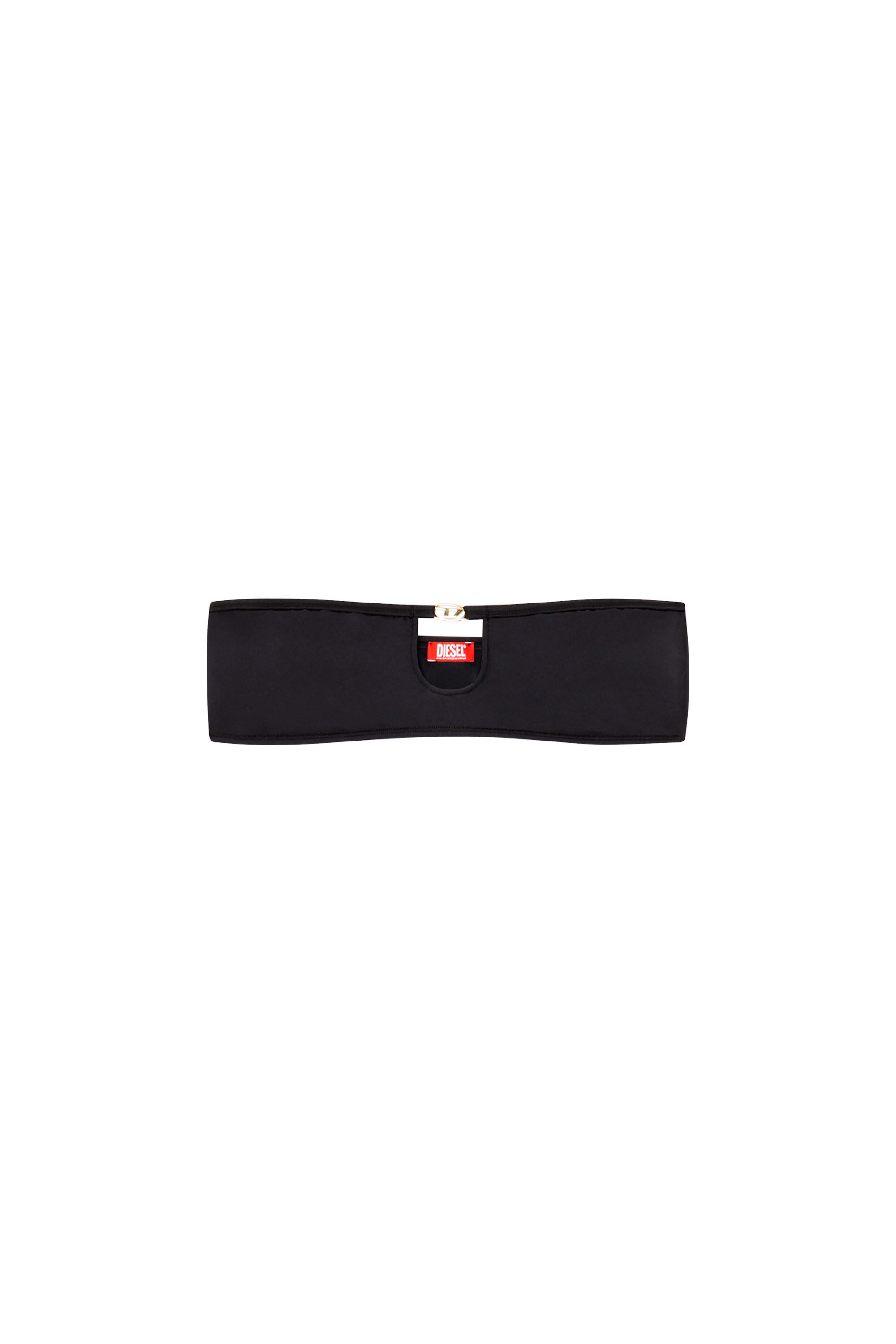 Diesel - ROCHELLE-UTLT, Female's Bandeau bra in with metal Oval D in Black - 6