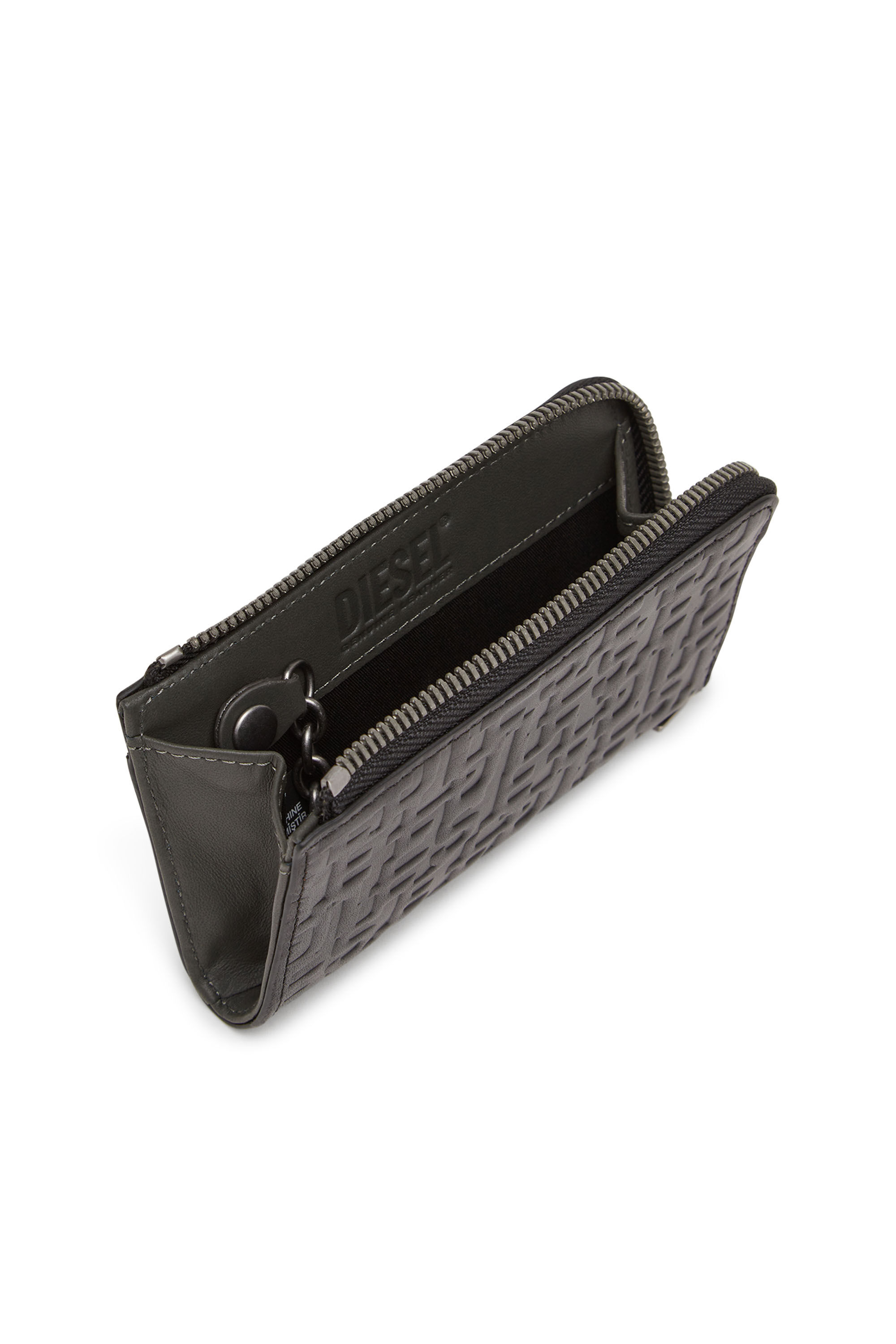 Diesel - KEY POUCH, Male's Monogram leather key holder in Black - 3