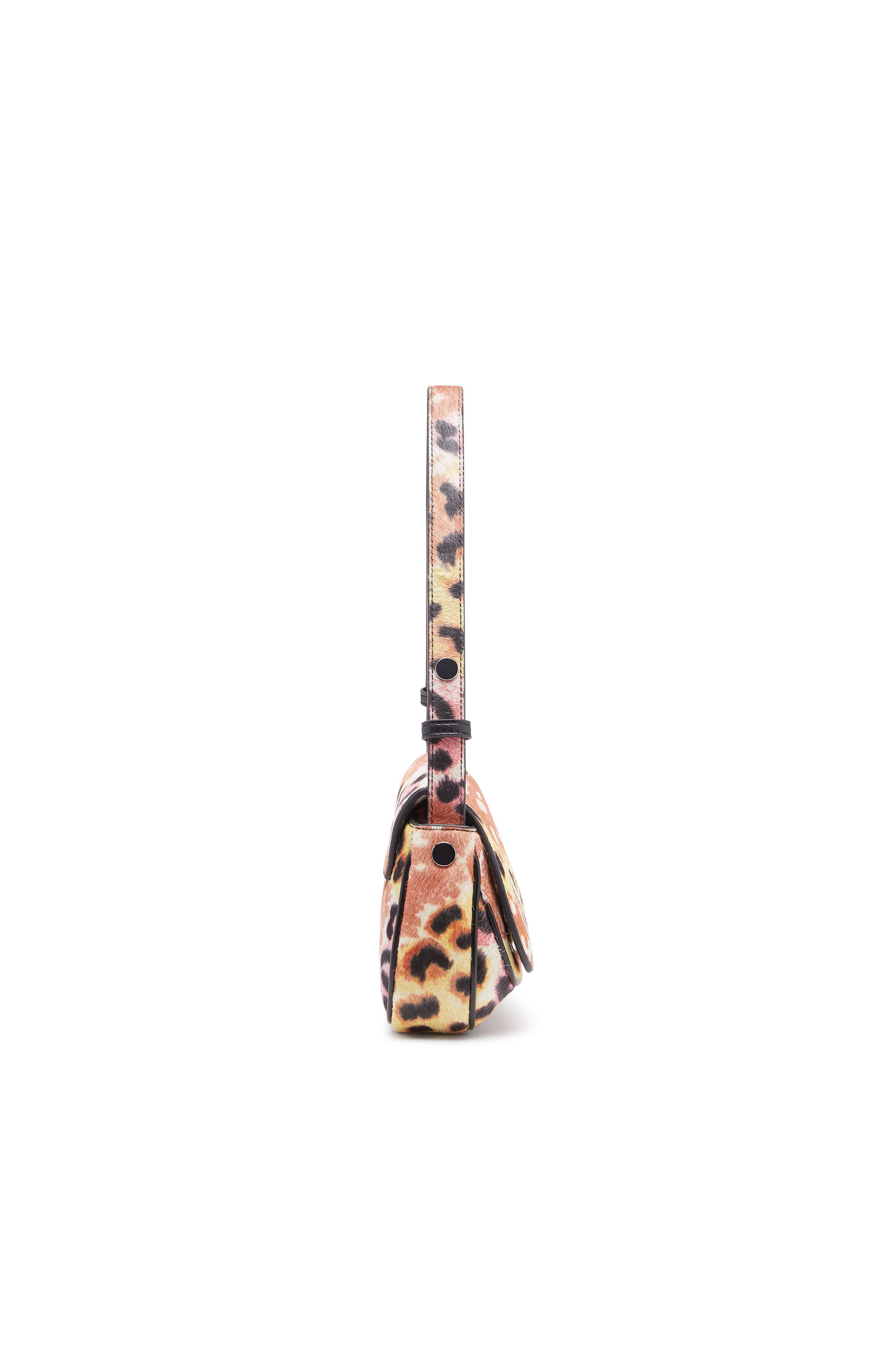 Diesel - PLAY CLUTCH, Female's Play-Clutch in leopard-print calf hair in Brown - 4