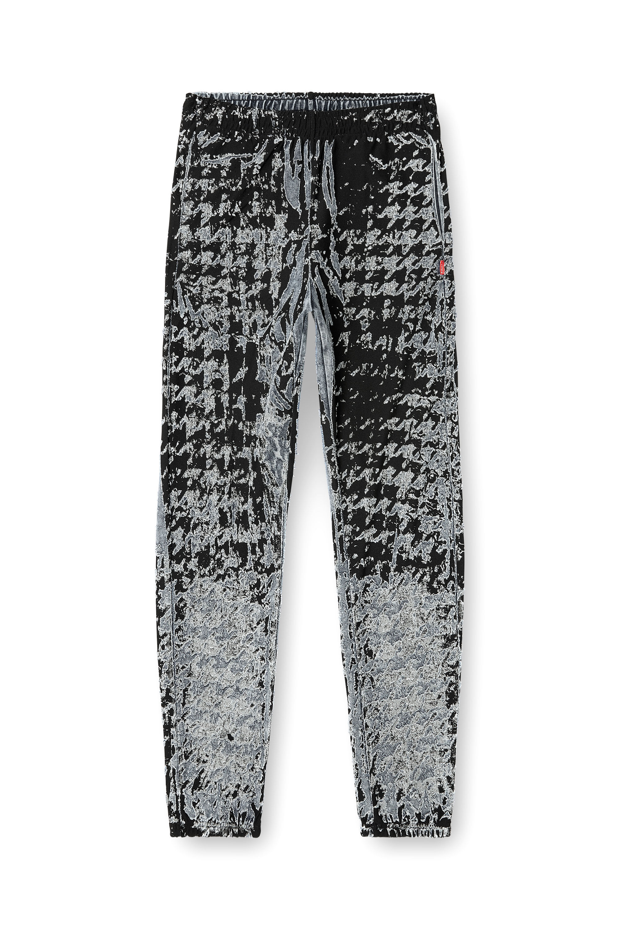 Diesel - P-LABIS, Pantalon à taille élastiquée en dévoré motif pied-de-poule Homme in Polychrome - 2