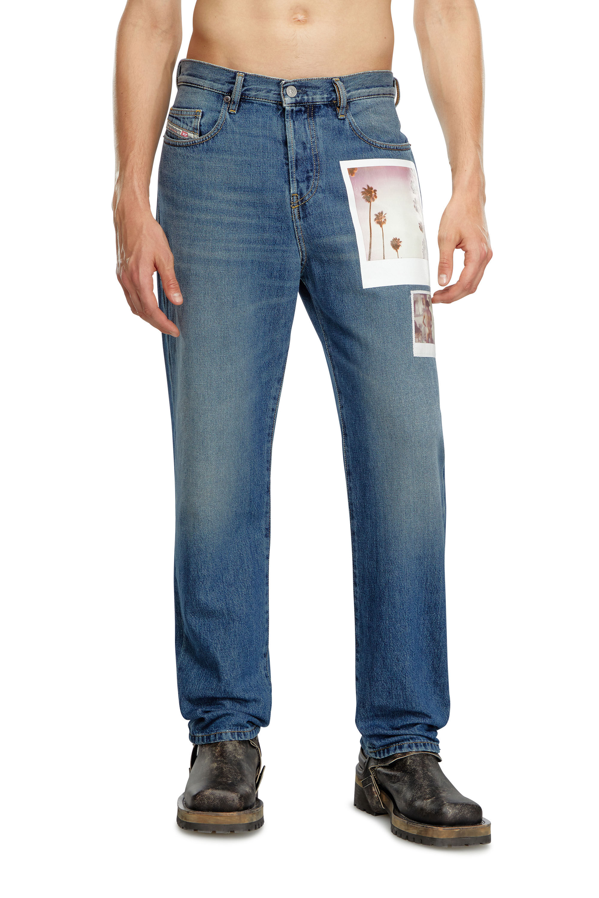 Diesel - Regular Jeans 2020 D-Viker 09L89 Mixte, Bleu moyen - Image 3
