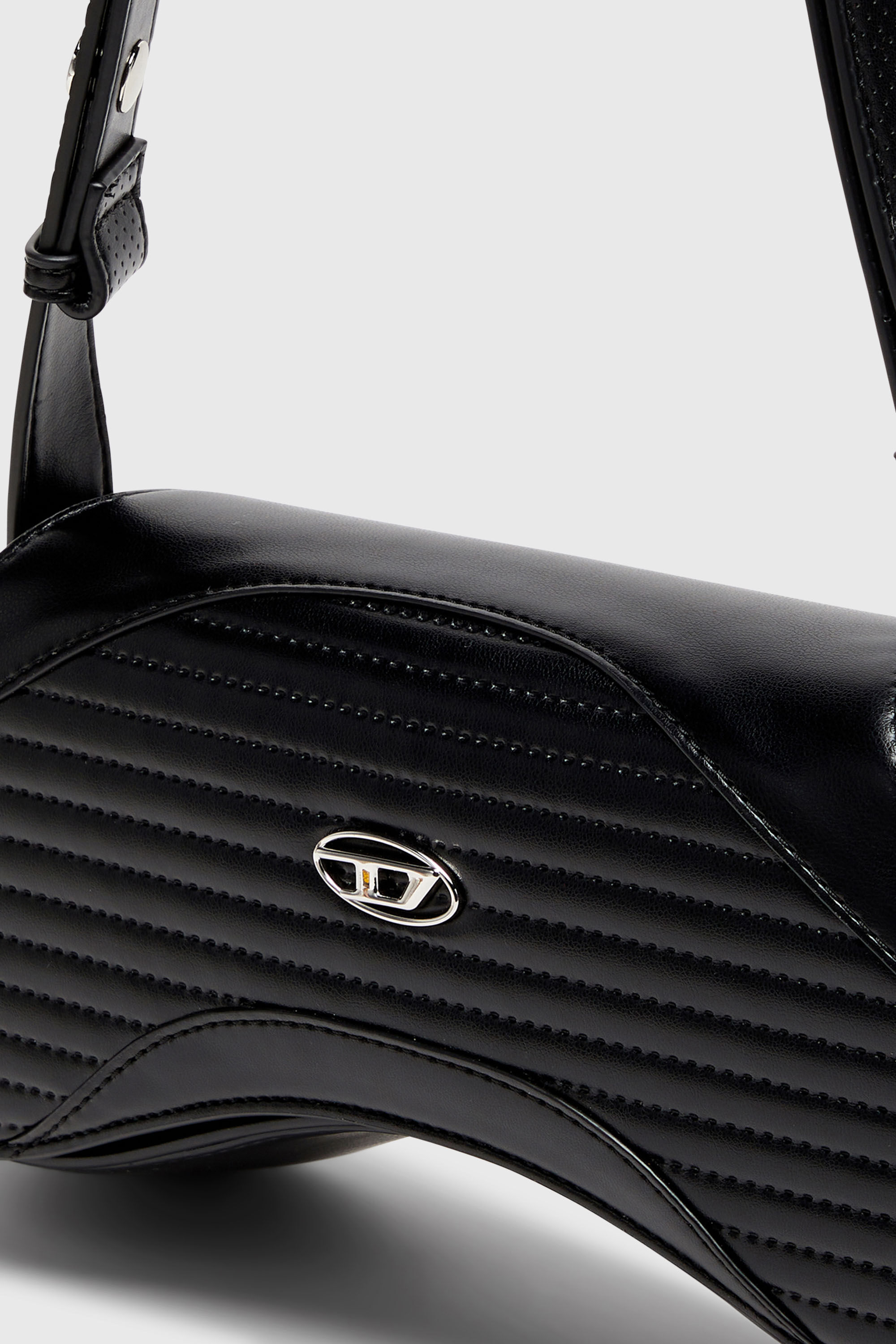 Women's Play - Crossbody bag in quilted perforated PU | Black