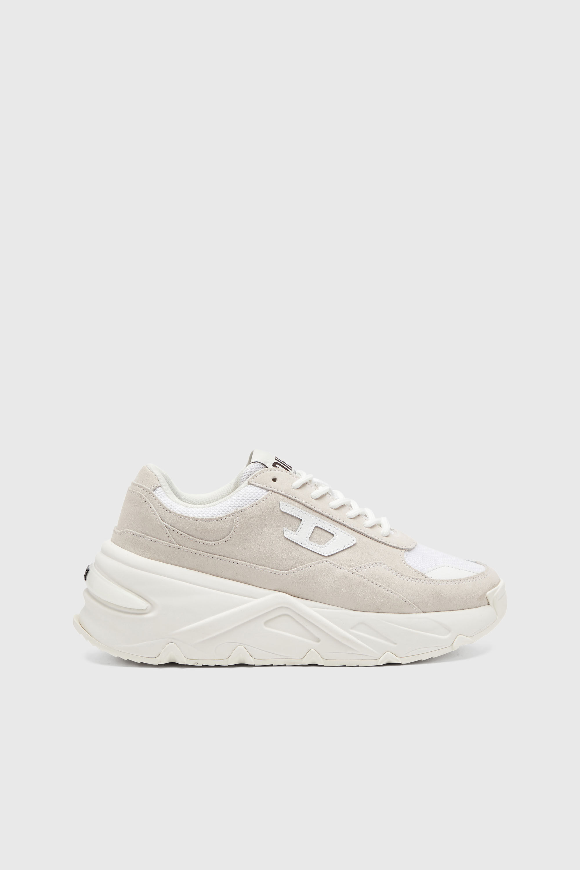 Women's S-Savannah-Platform sneakers in suede and mesh | White