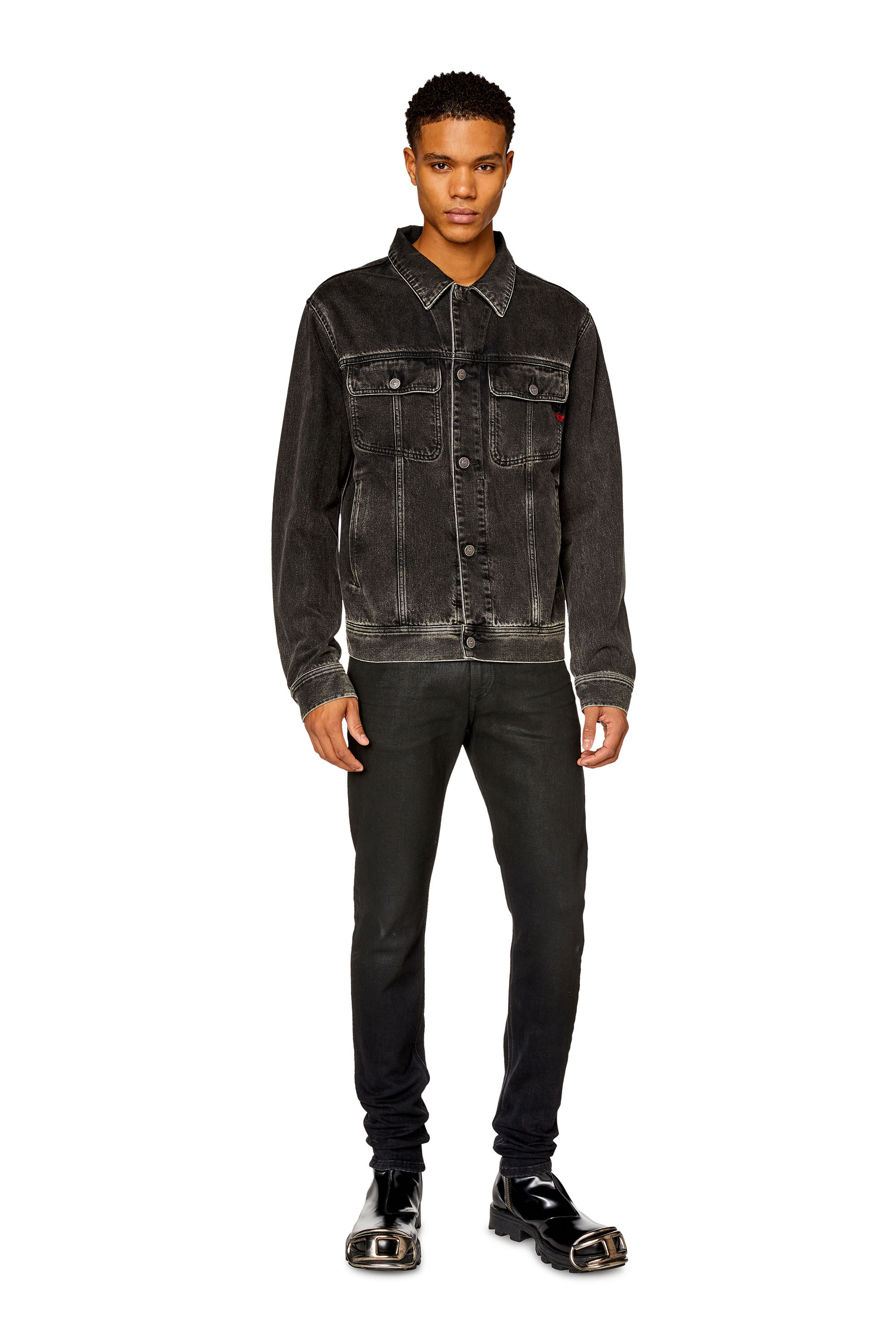 Diesel - Male's Skinny Jeans 1979 Sleenker 09H94, Black/Dark Grey - 1